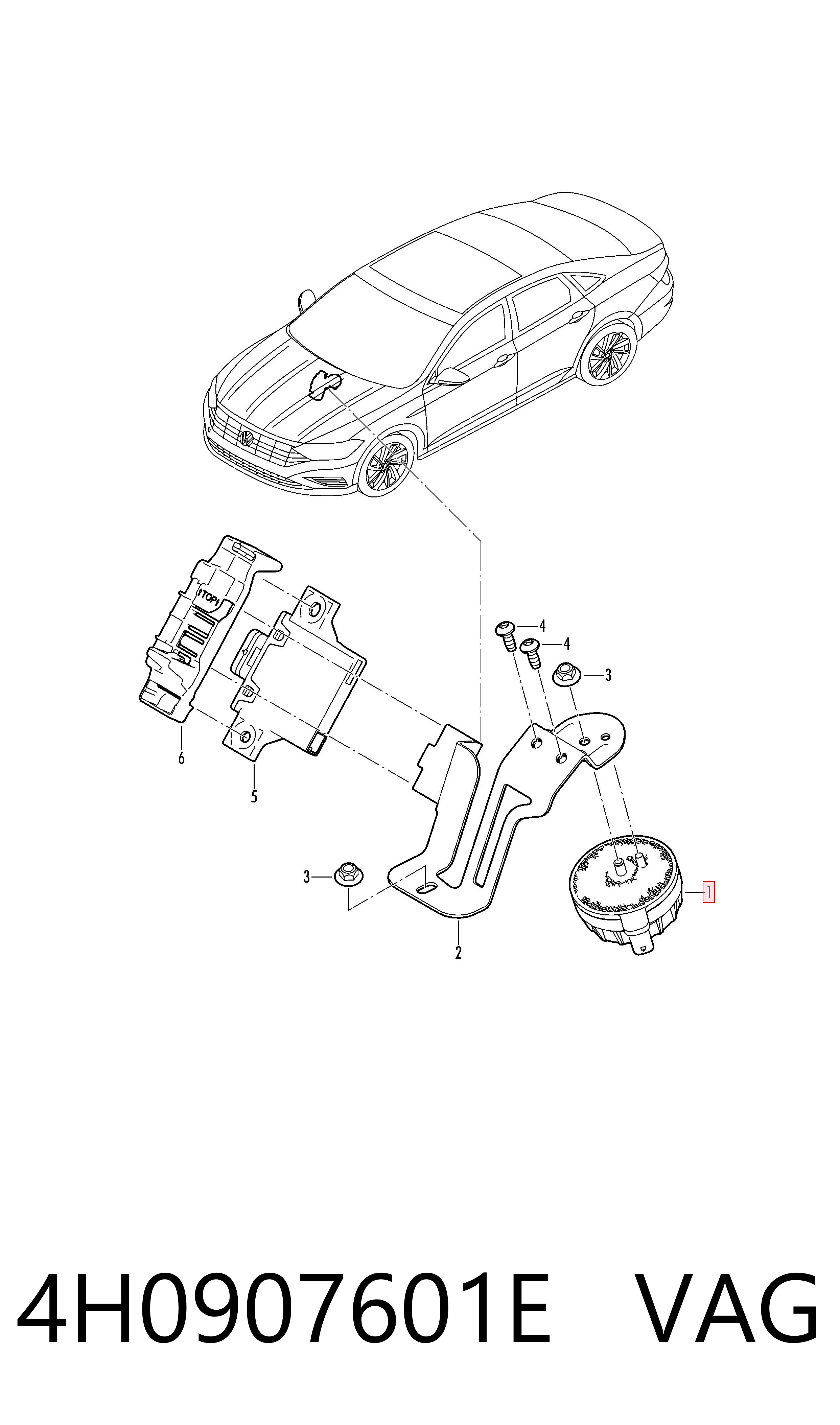 4H0907601E VAG Simposer