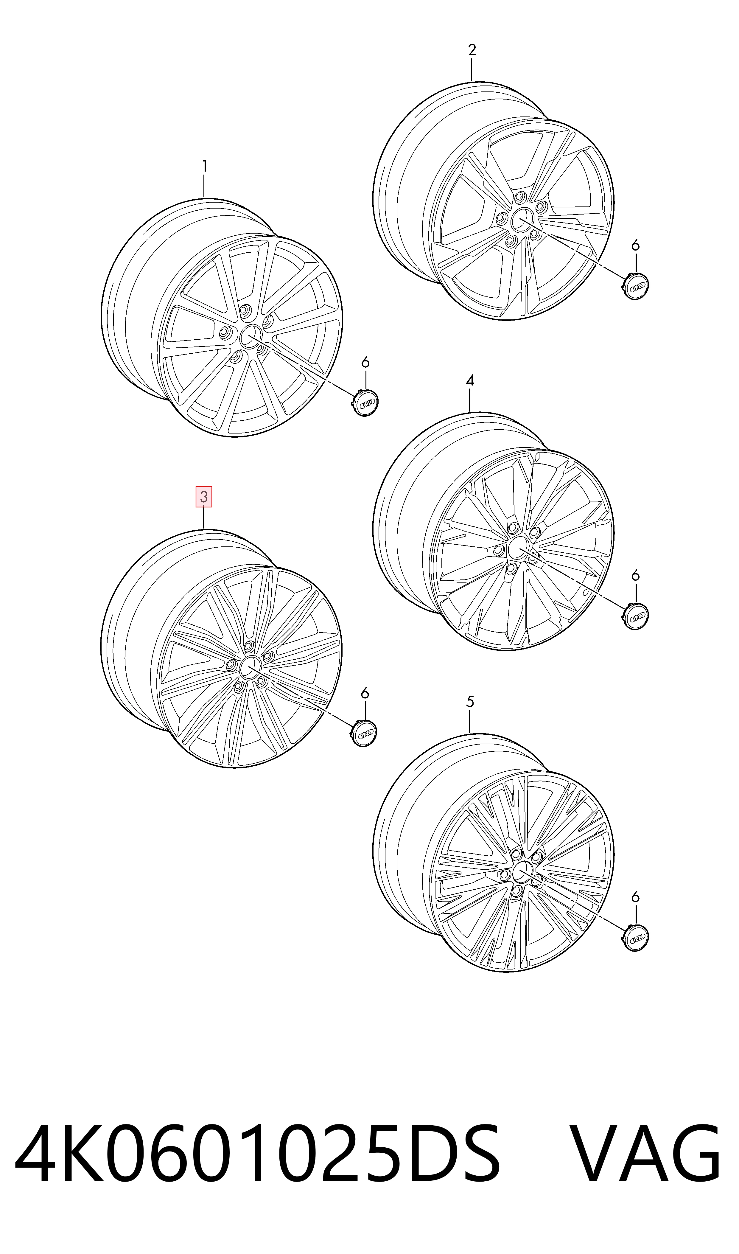 4K0601025DS VAG Aros