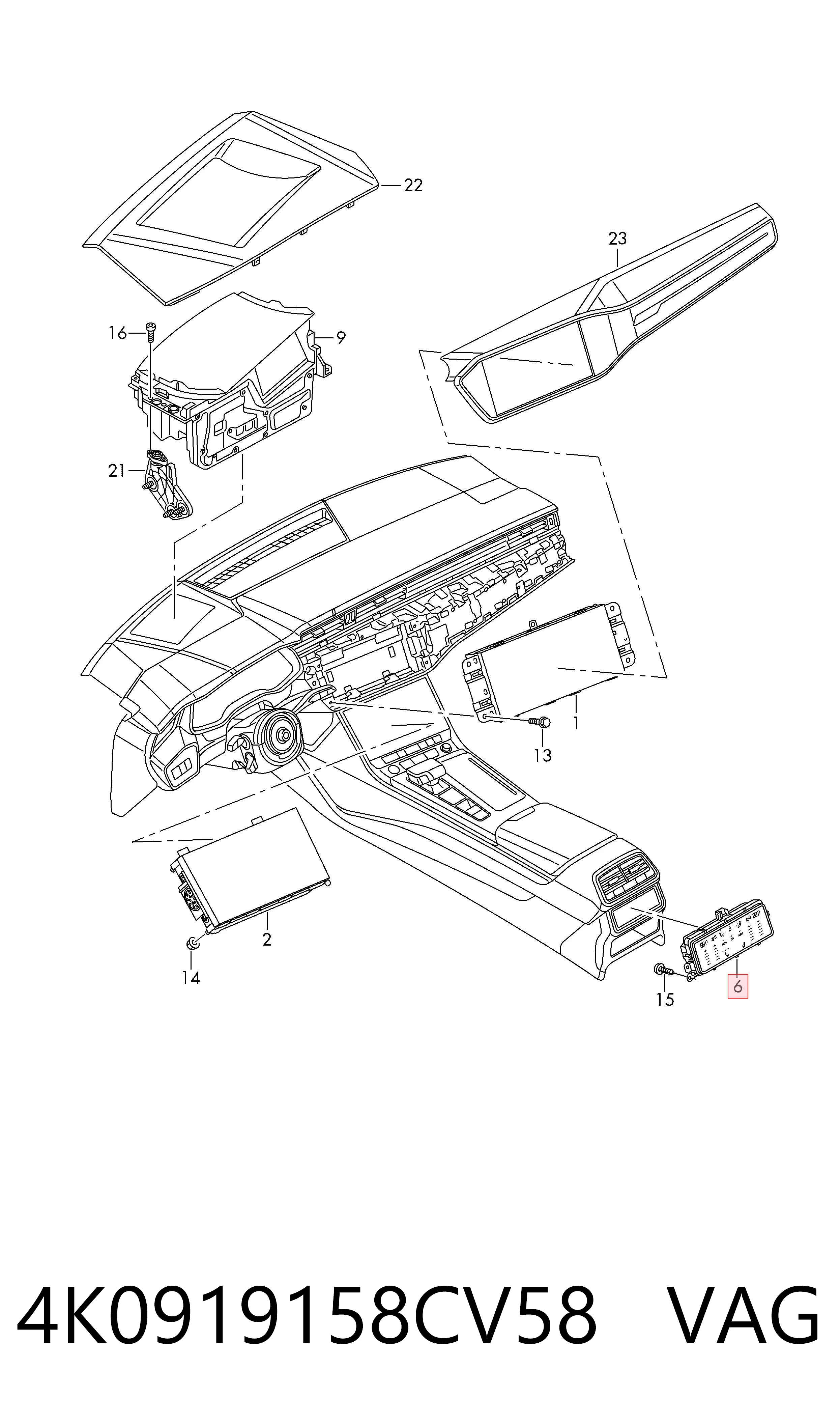 Comprar Módulo de modos de calefacción/aire acondicionado Audi A6  4A2 a bajo precio