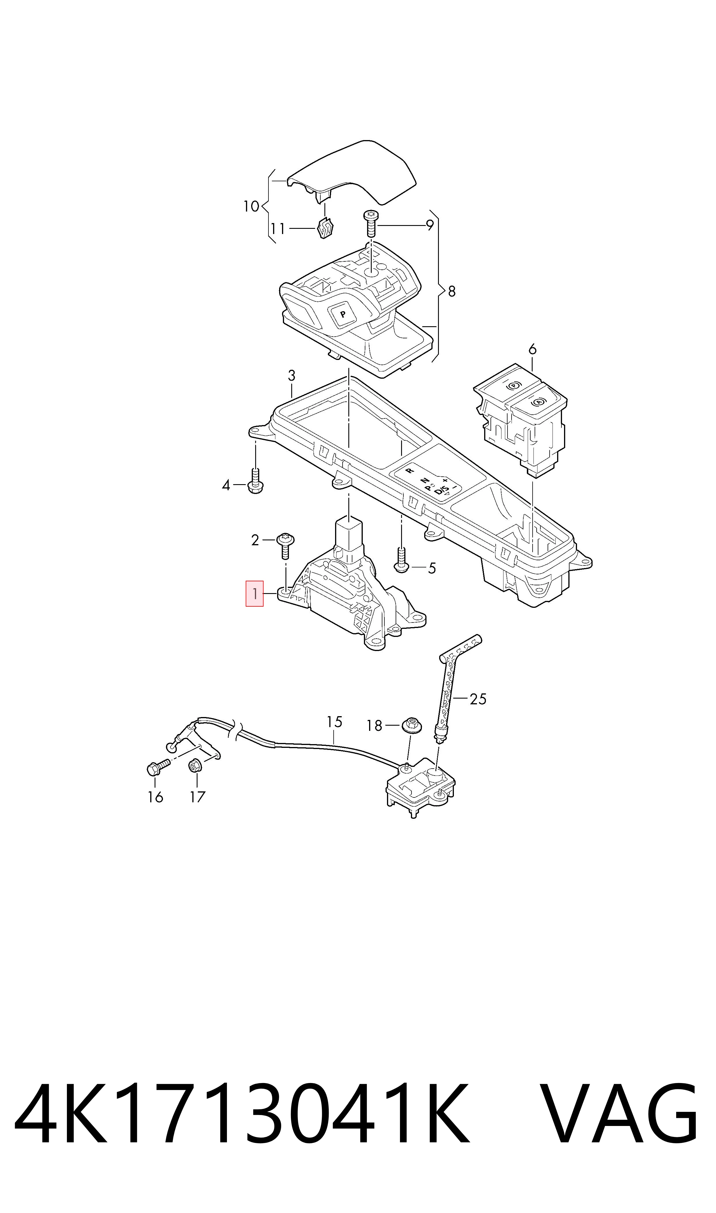 Mecanismo selector de marchas Audi A6 C8 sedán (4A2) (2018 - 2025) precio, desde 226,31 EUR