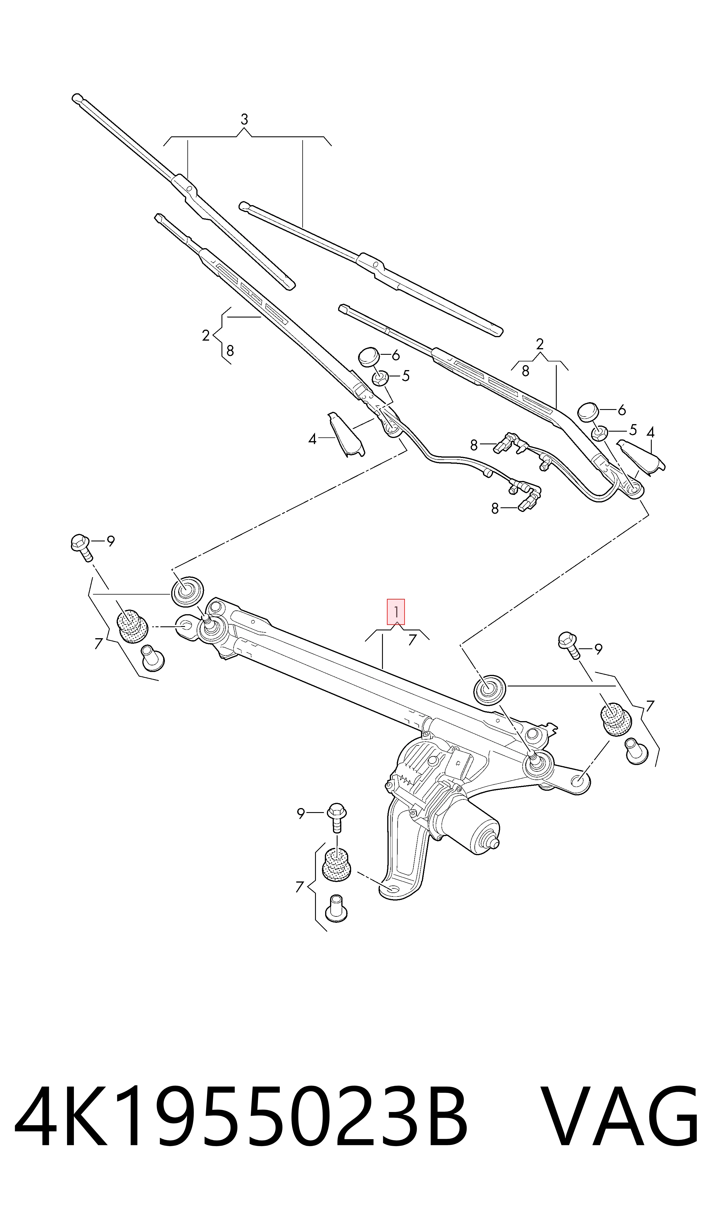 Comprar Varilla de limpiaparabrisas Audi A6 C8 4A2