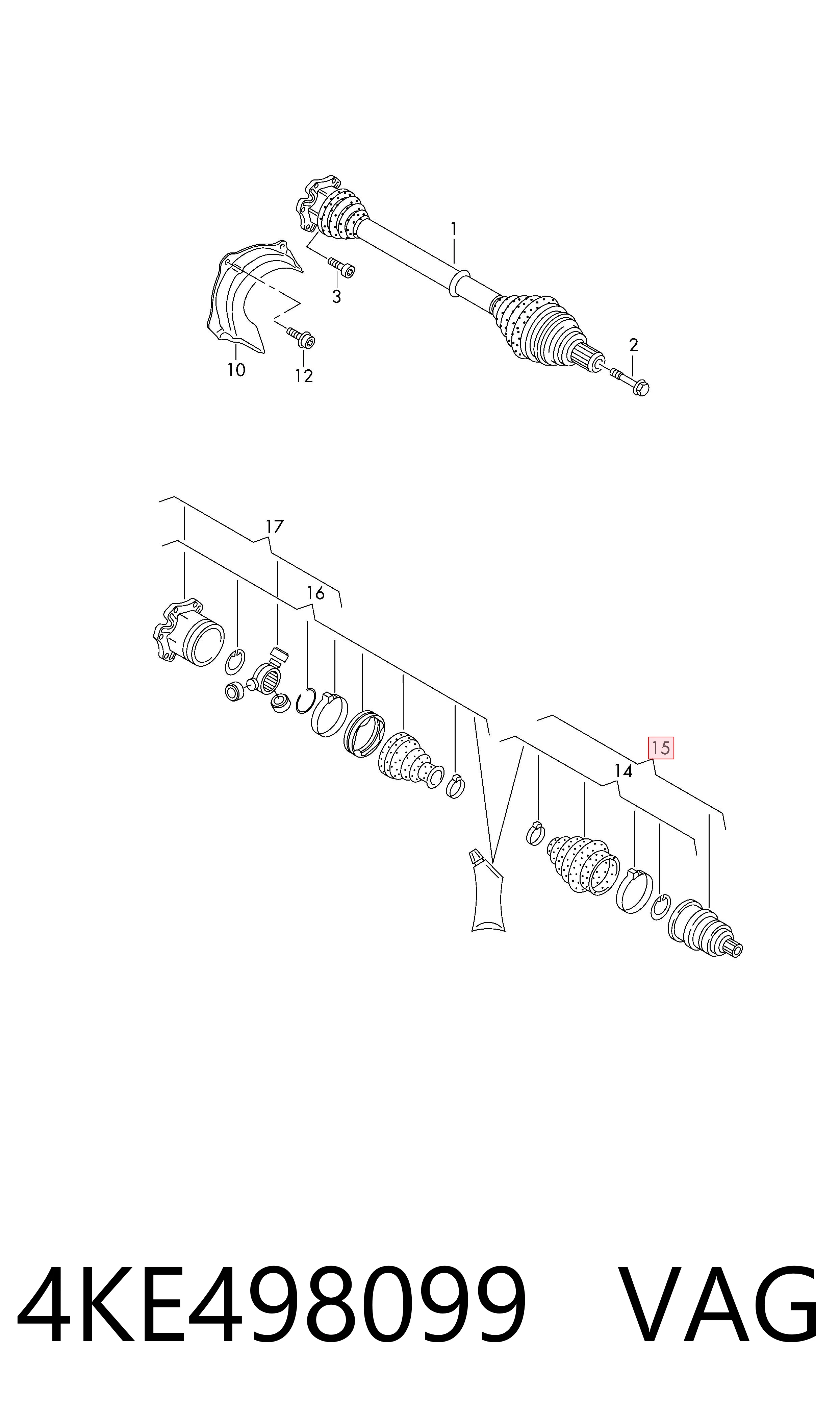 Comprar Junta homocinética exterior delantera A7  4KA