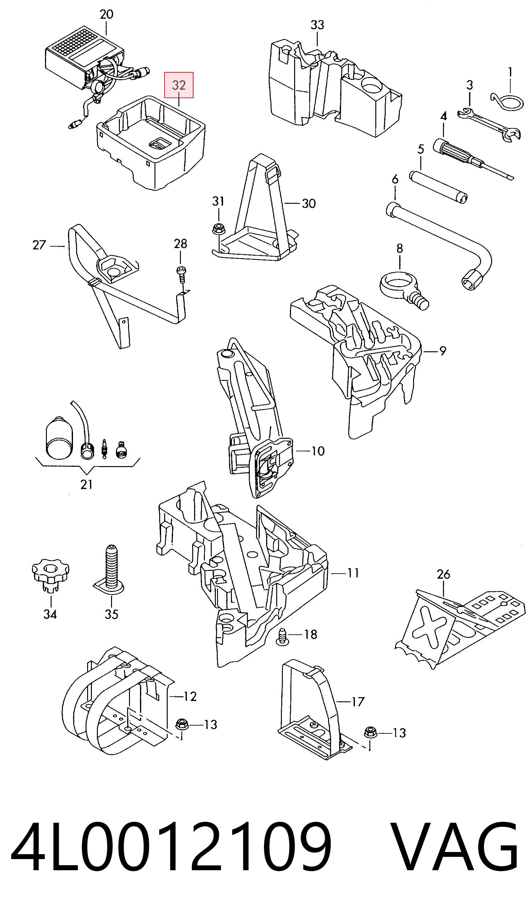 4L0012109 VAG