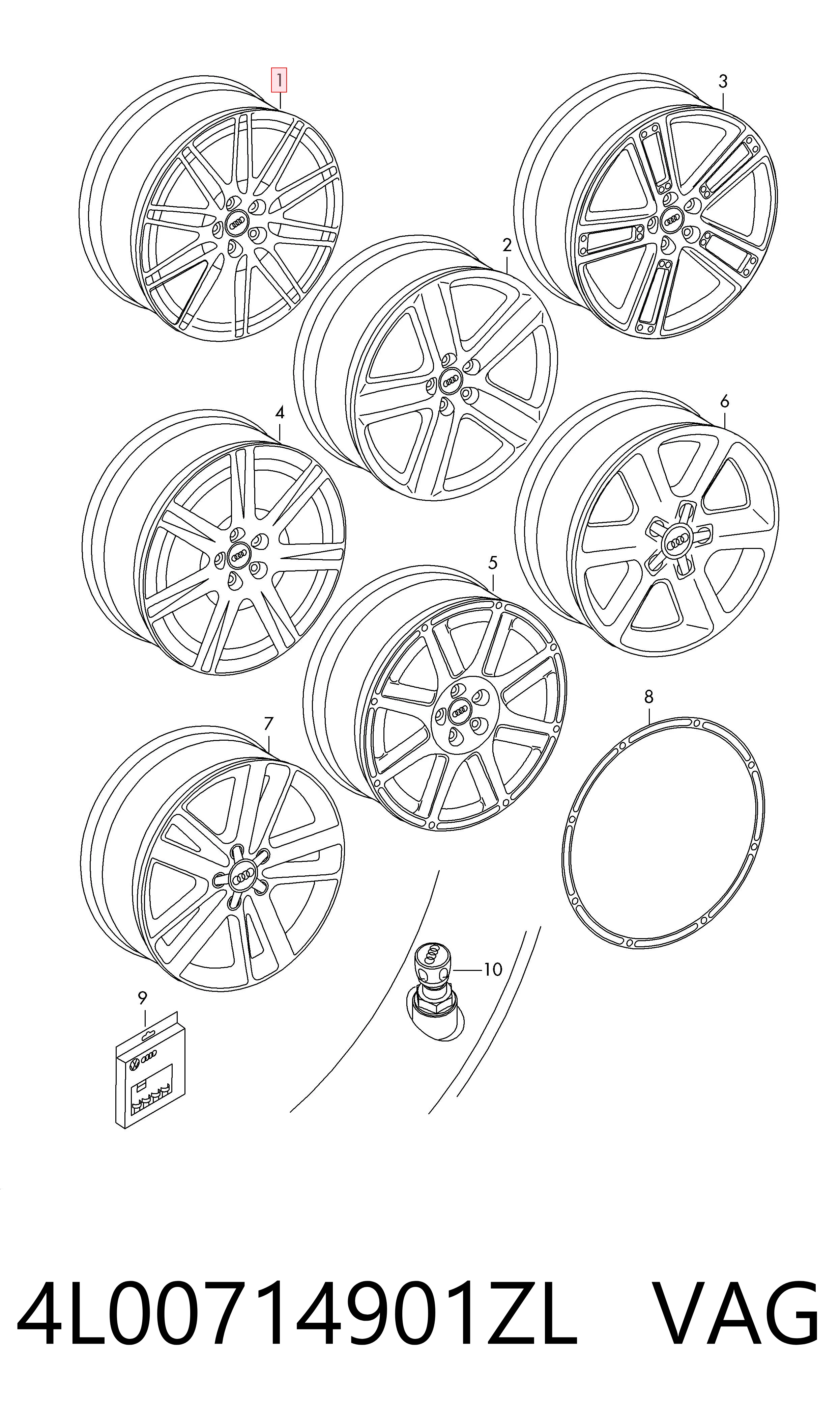 4L00714901ZL VAG Aros
