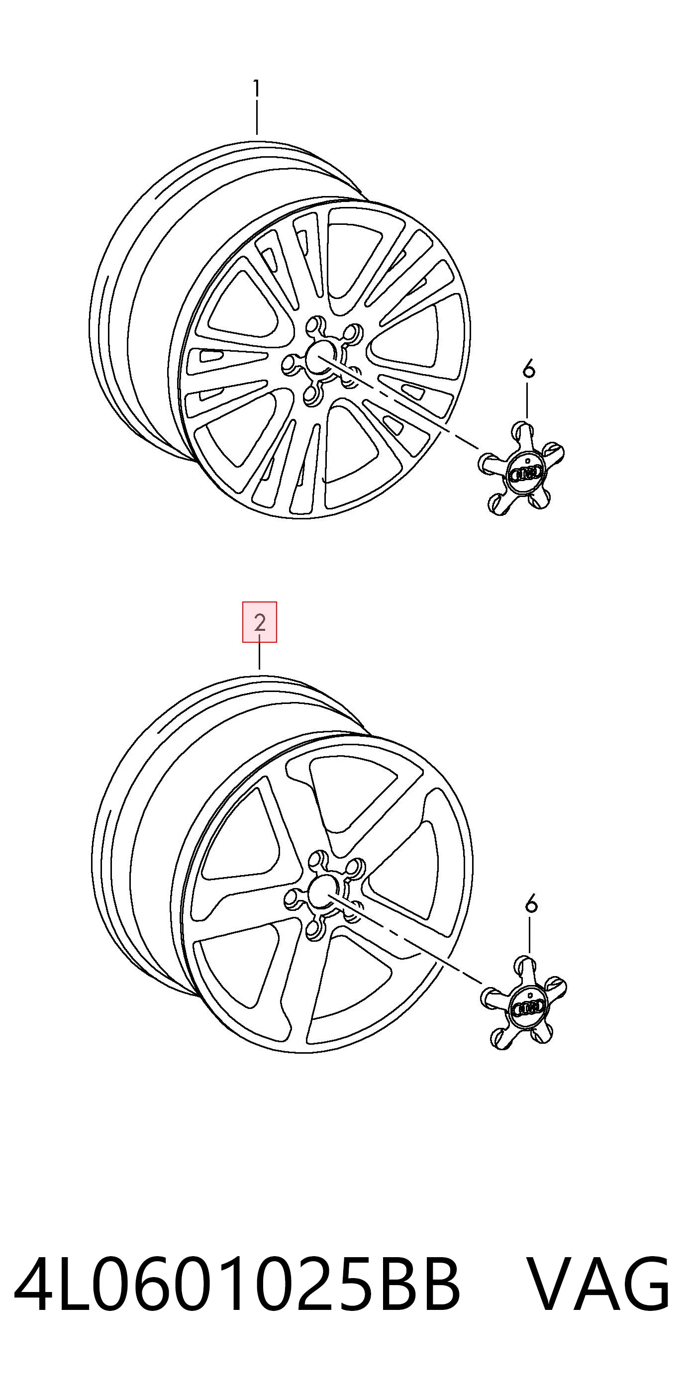 4L0601025BB VAG