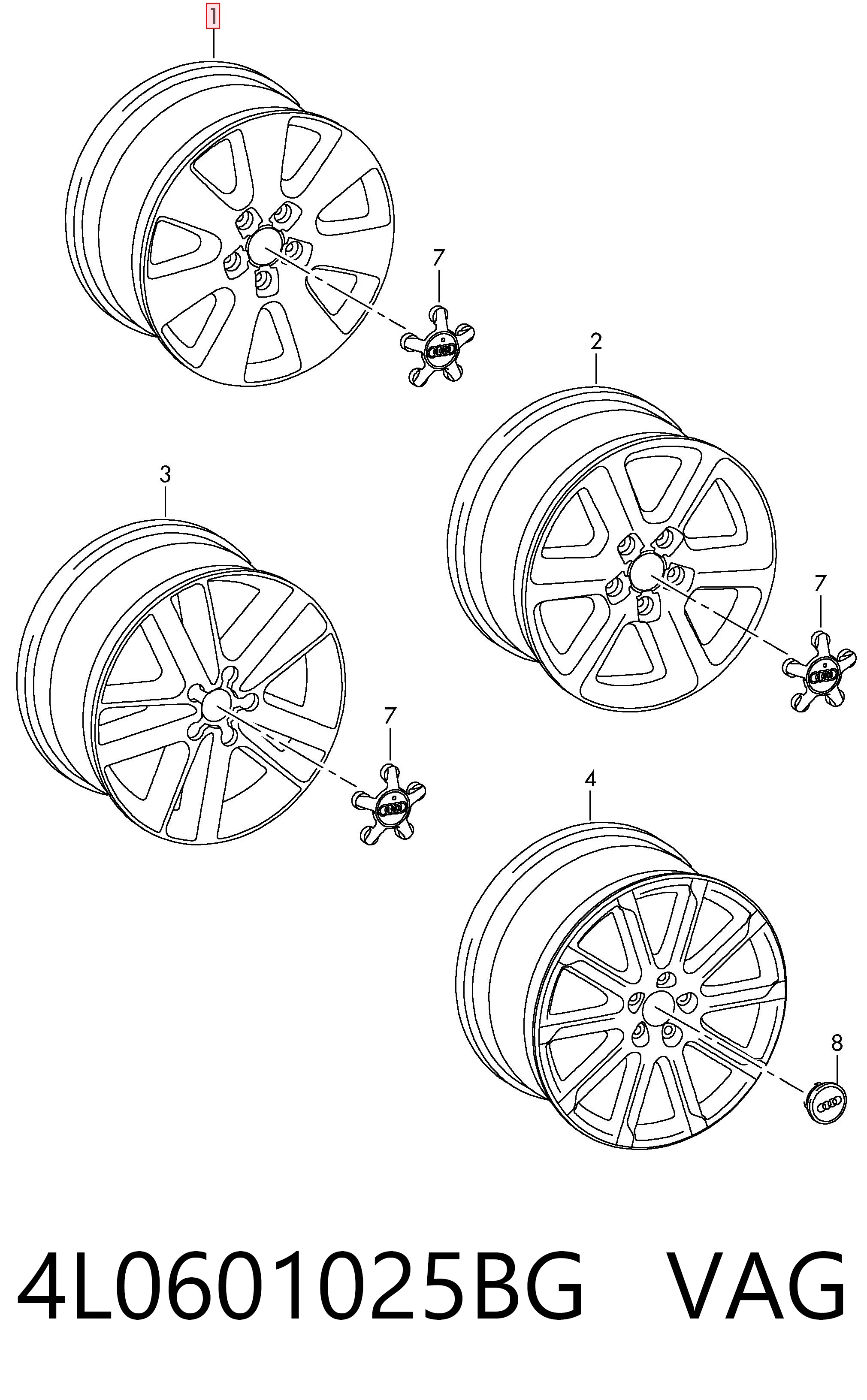 4L0601025BG VAG
