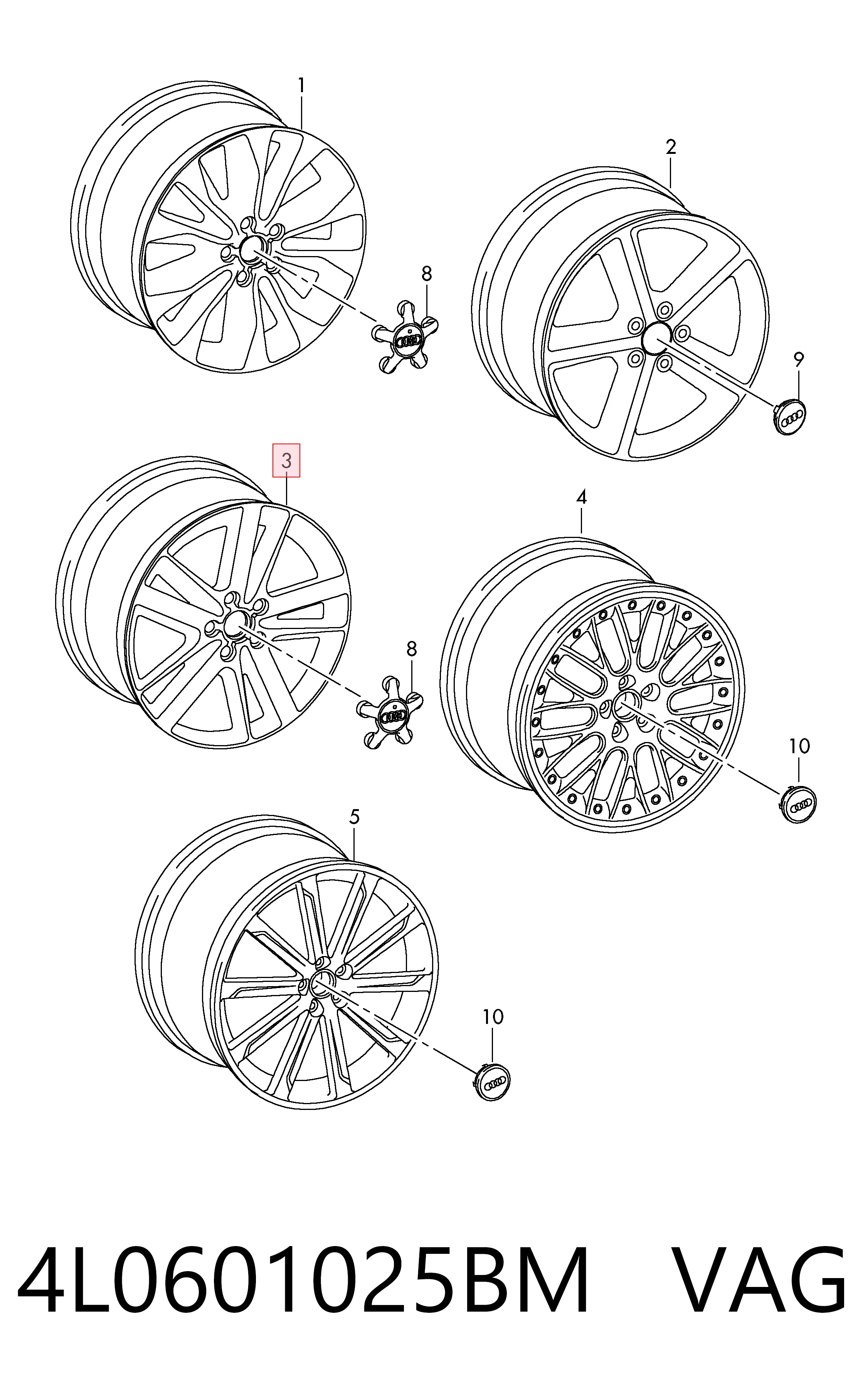 4L0601025BM VAG Aros