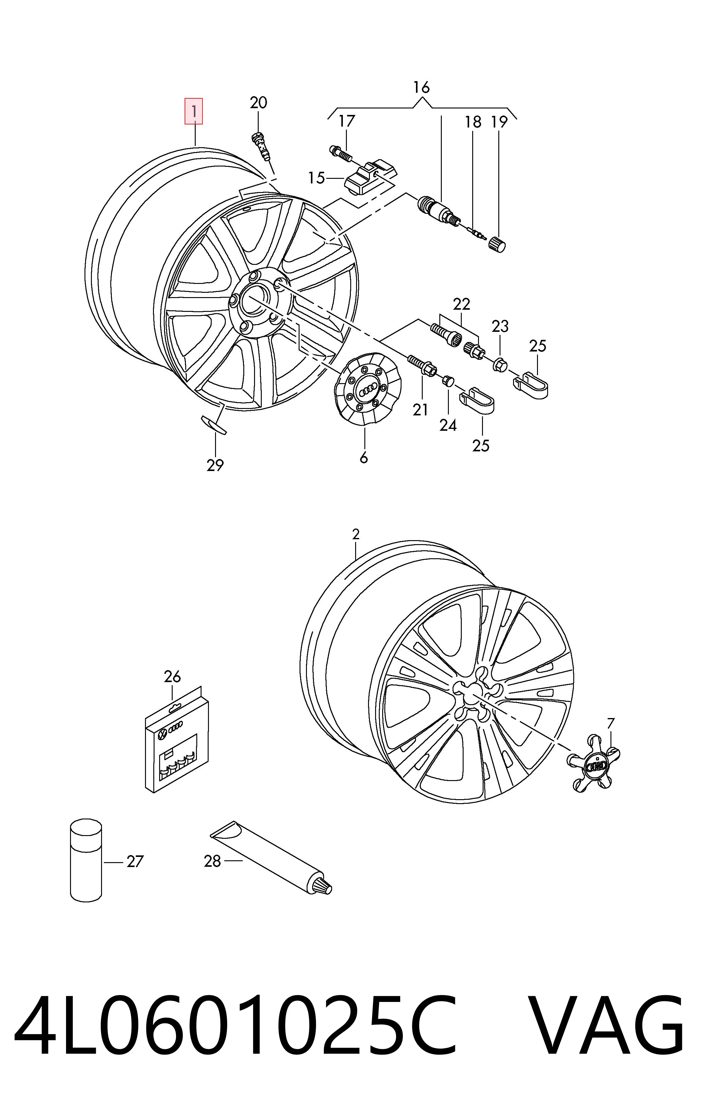 4L0601025C VAG Aros