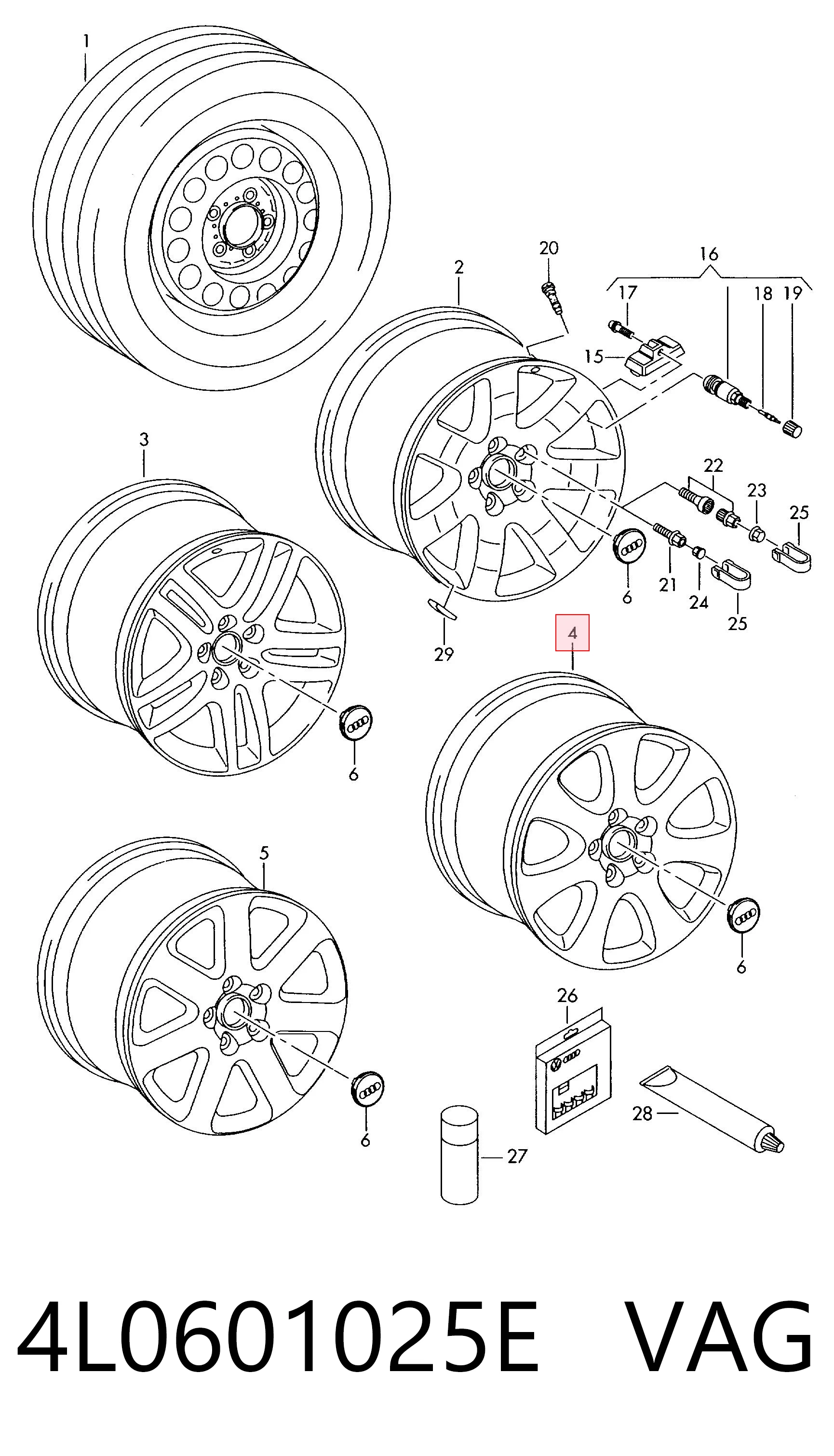4L0601025E VAG Aros