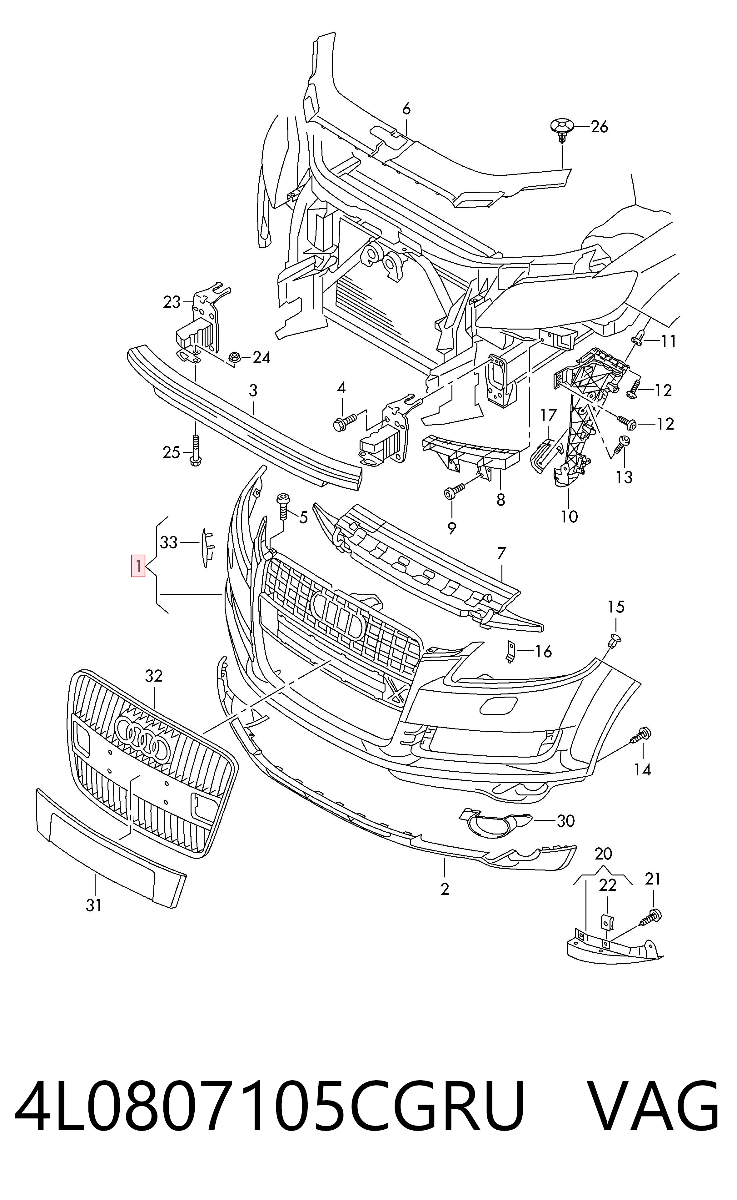 4L0807105CGRU VAG