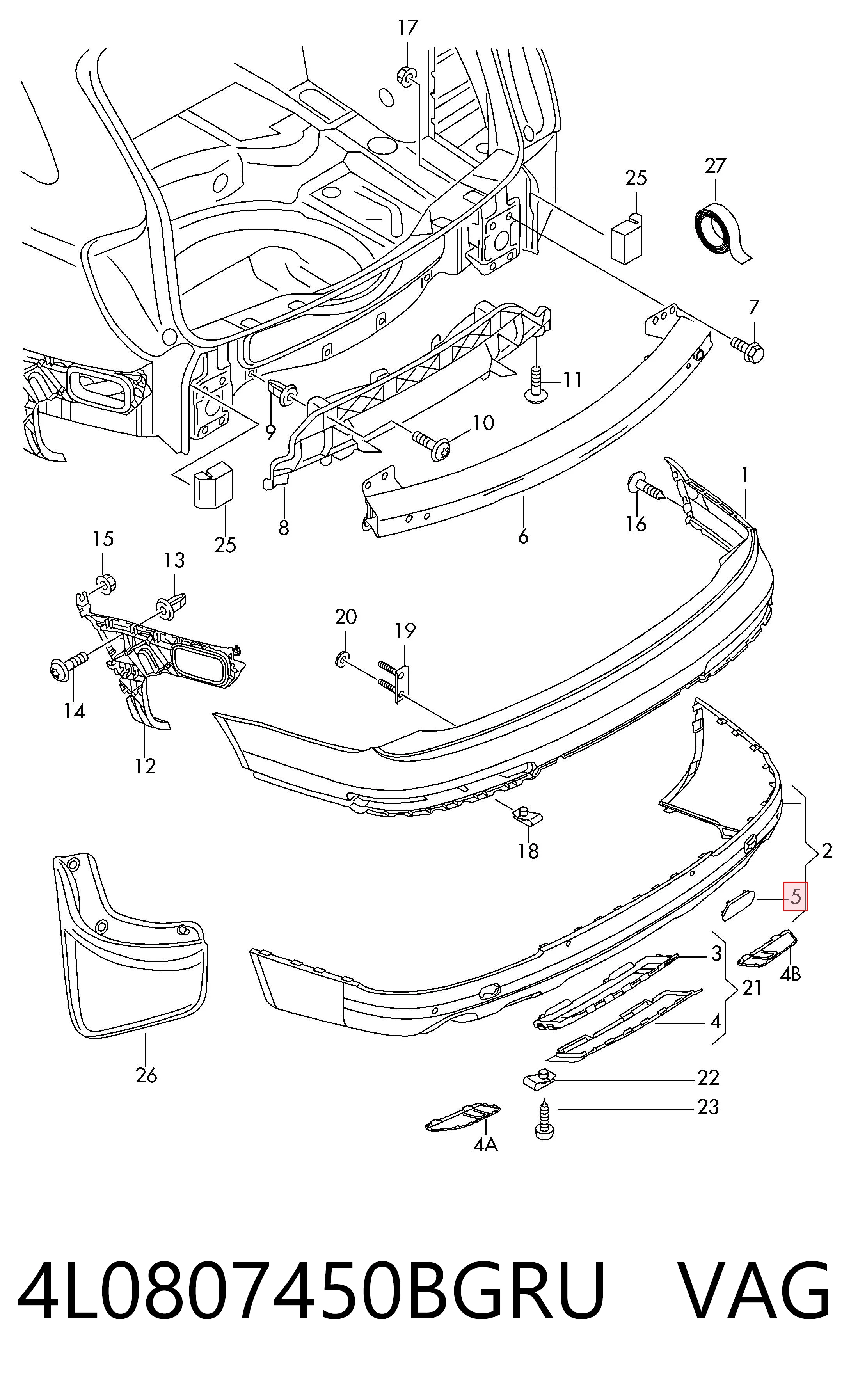 4L0807450BGRU VAG
