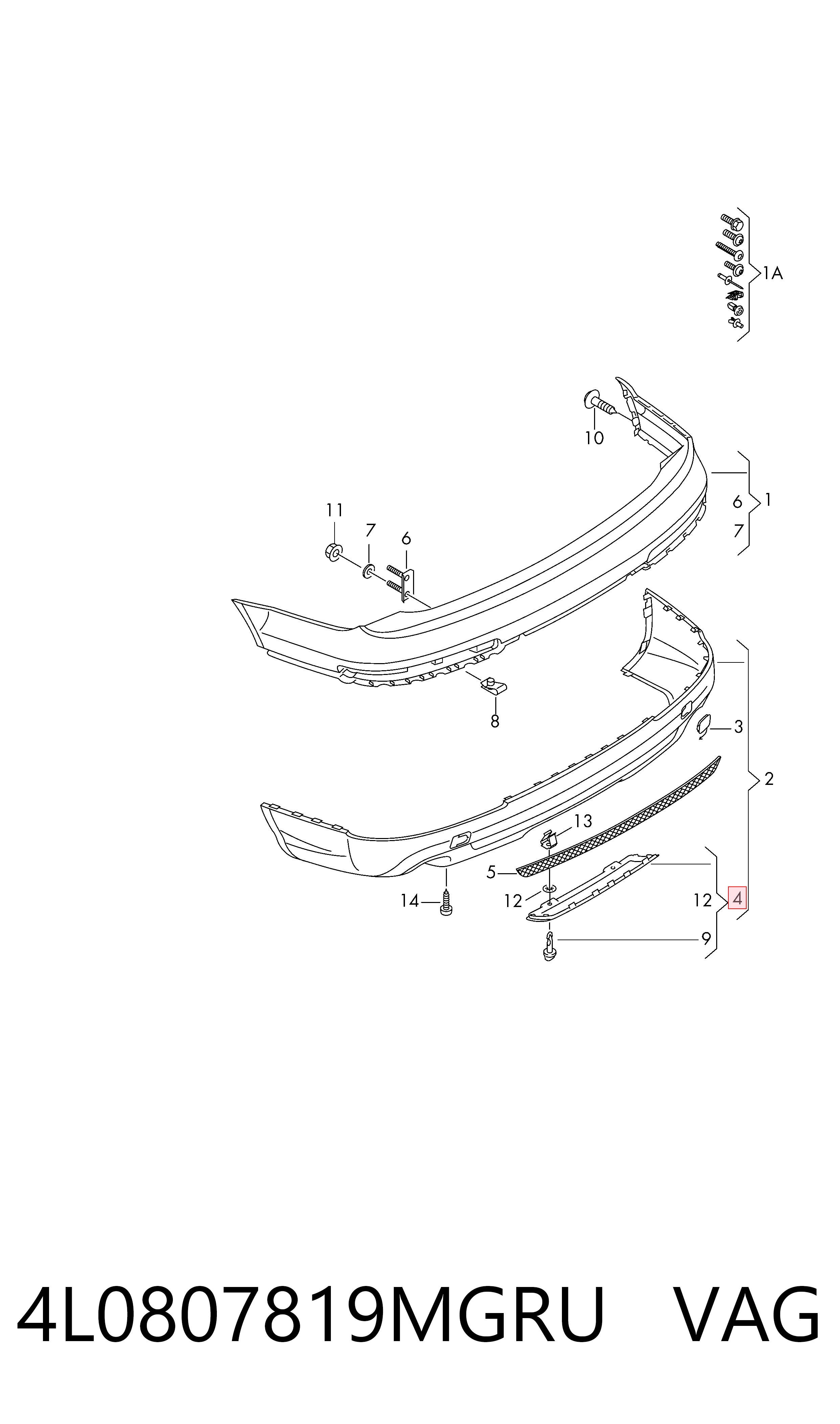 4L0807819MGRU VAG