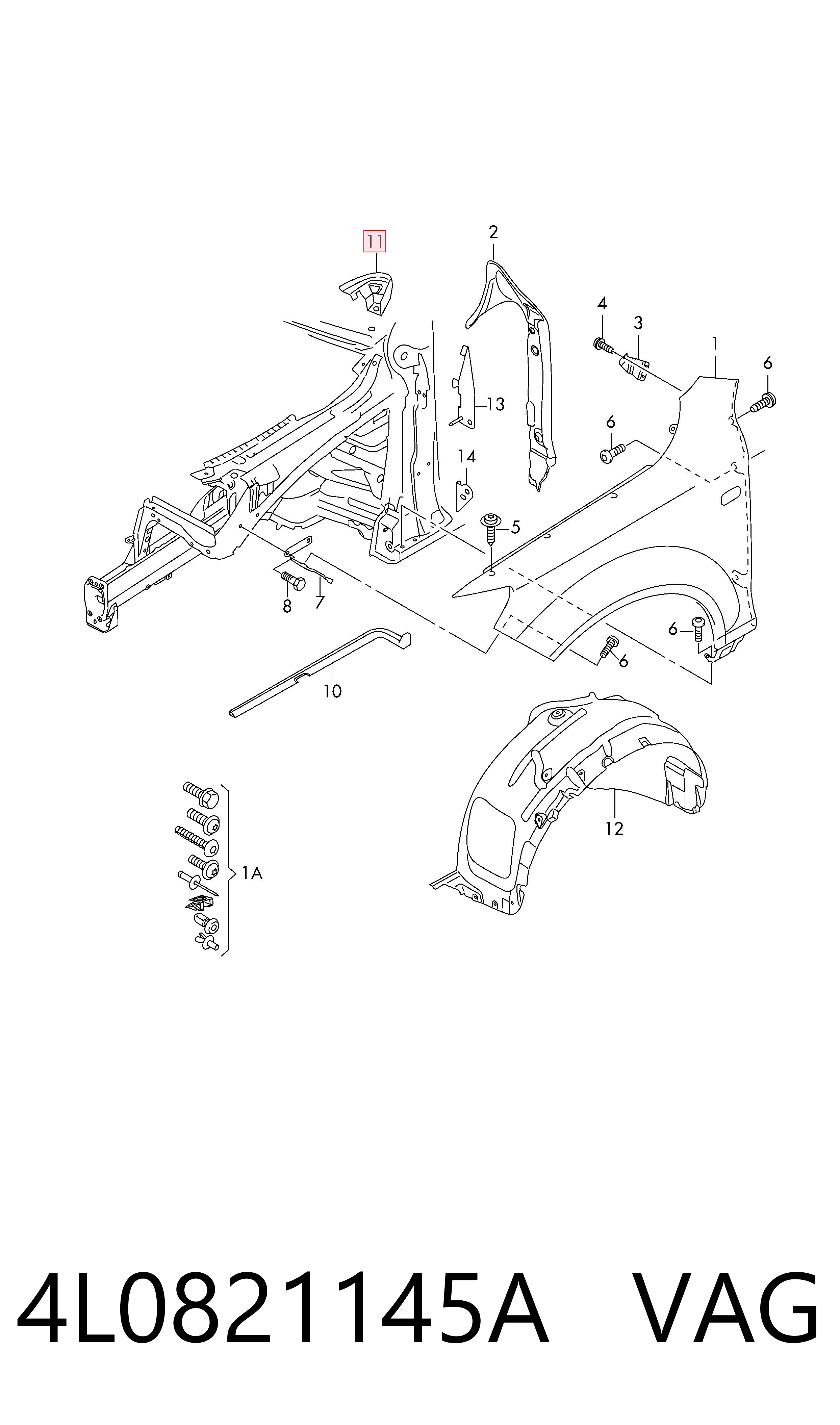 4L0821145A VAG