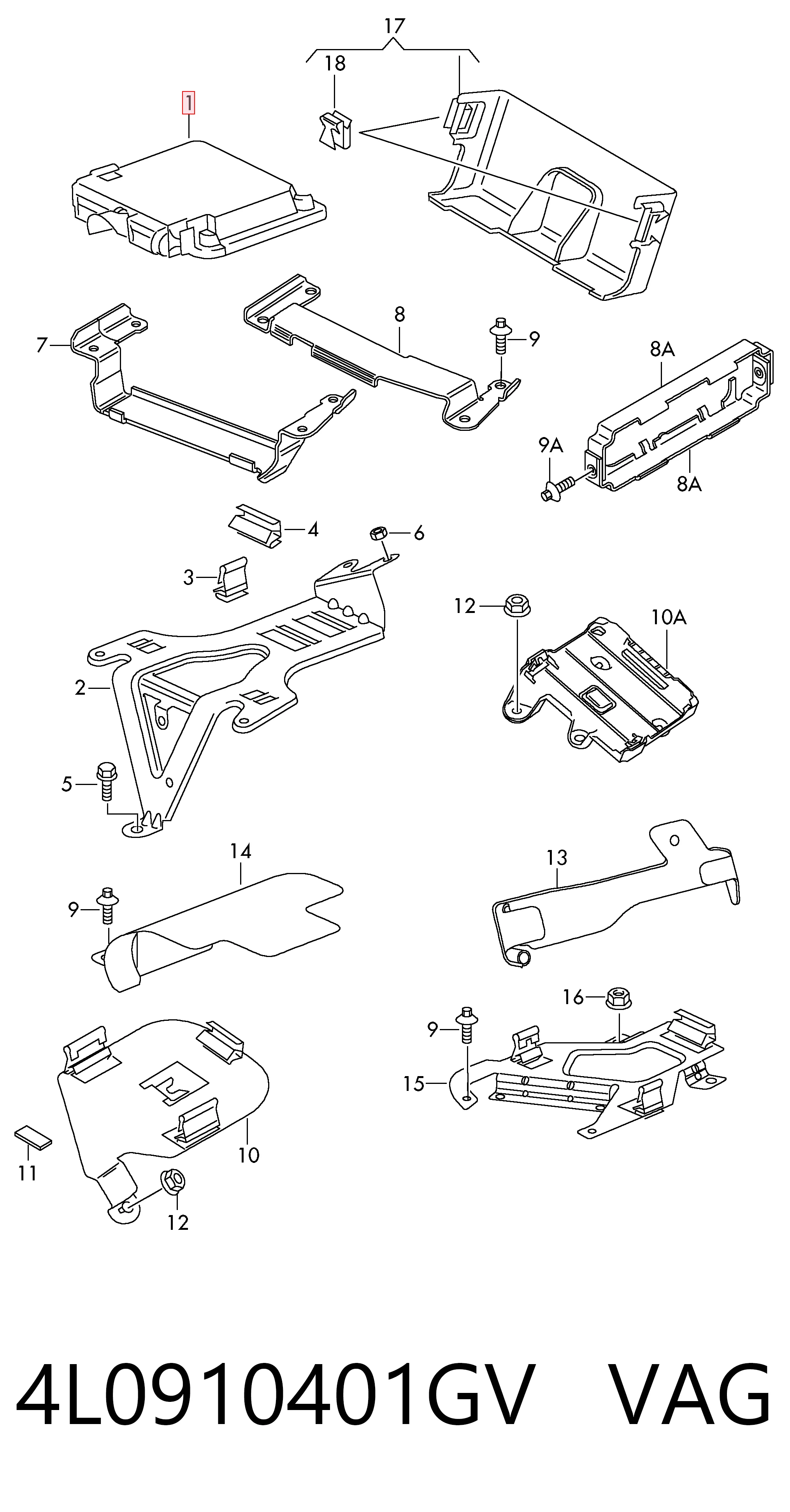 Centralina Del Motor para Audi Q7  4LB