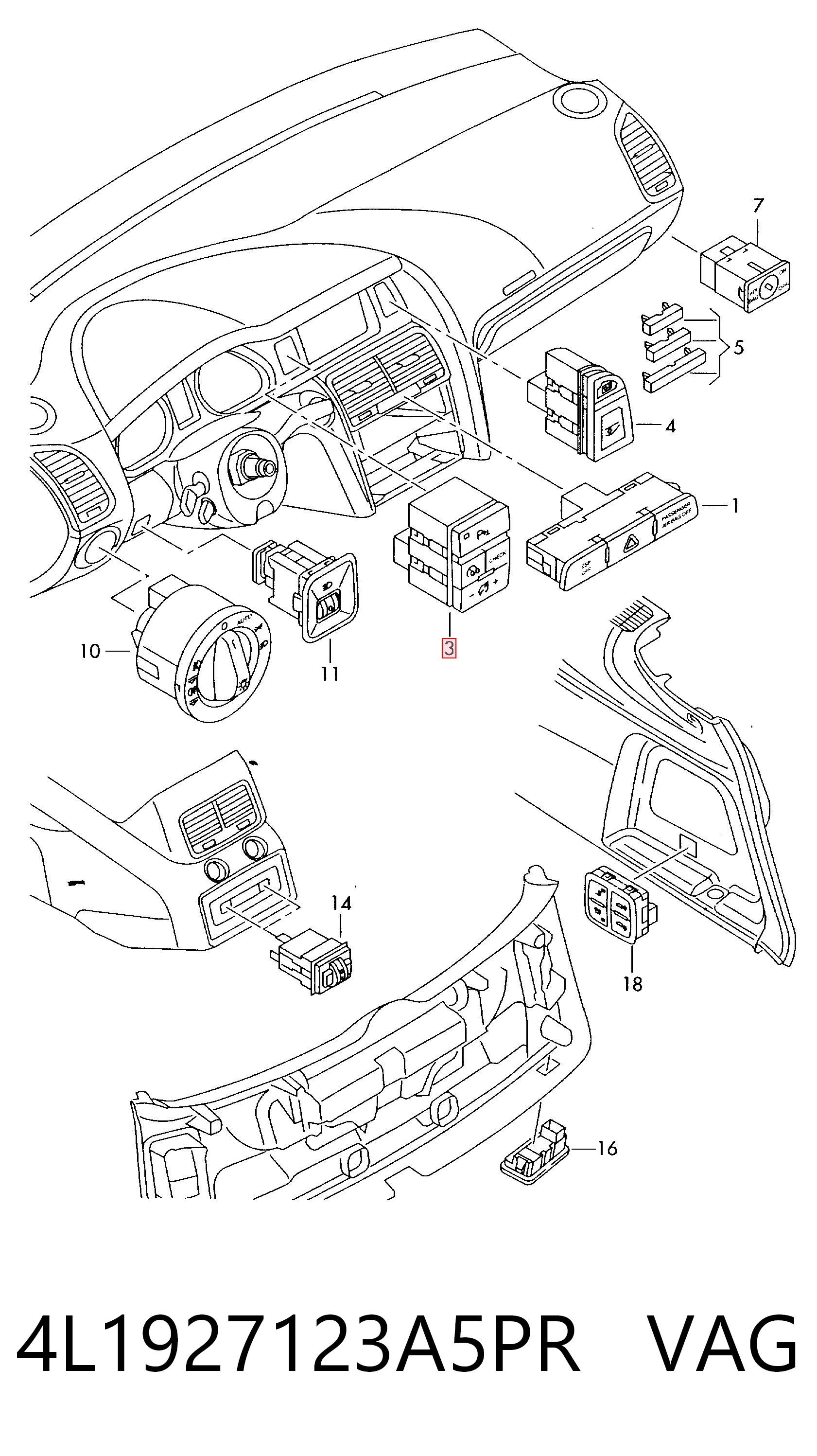 4L1927123A5PR VAG