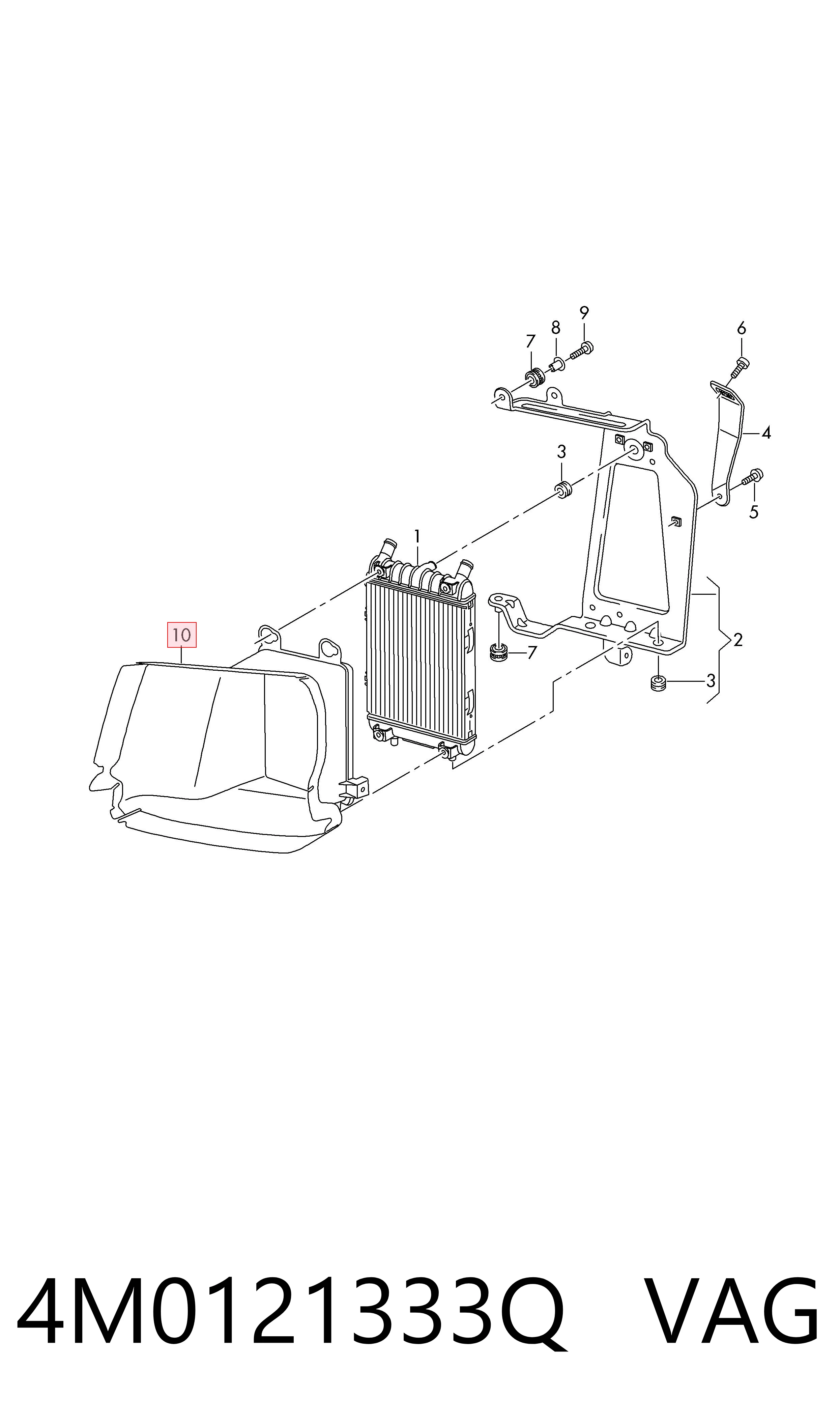 4M0121333Q VAG Radiador