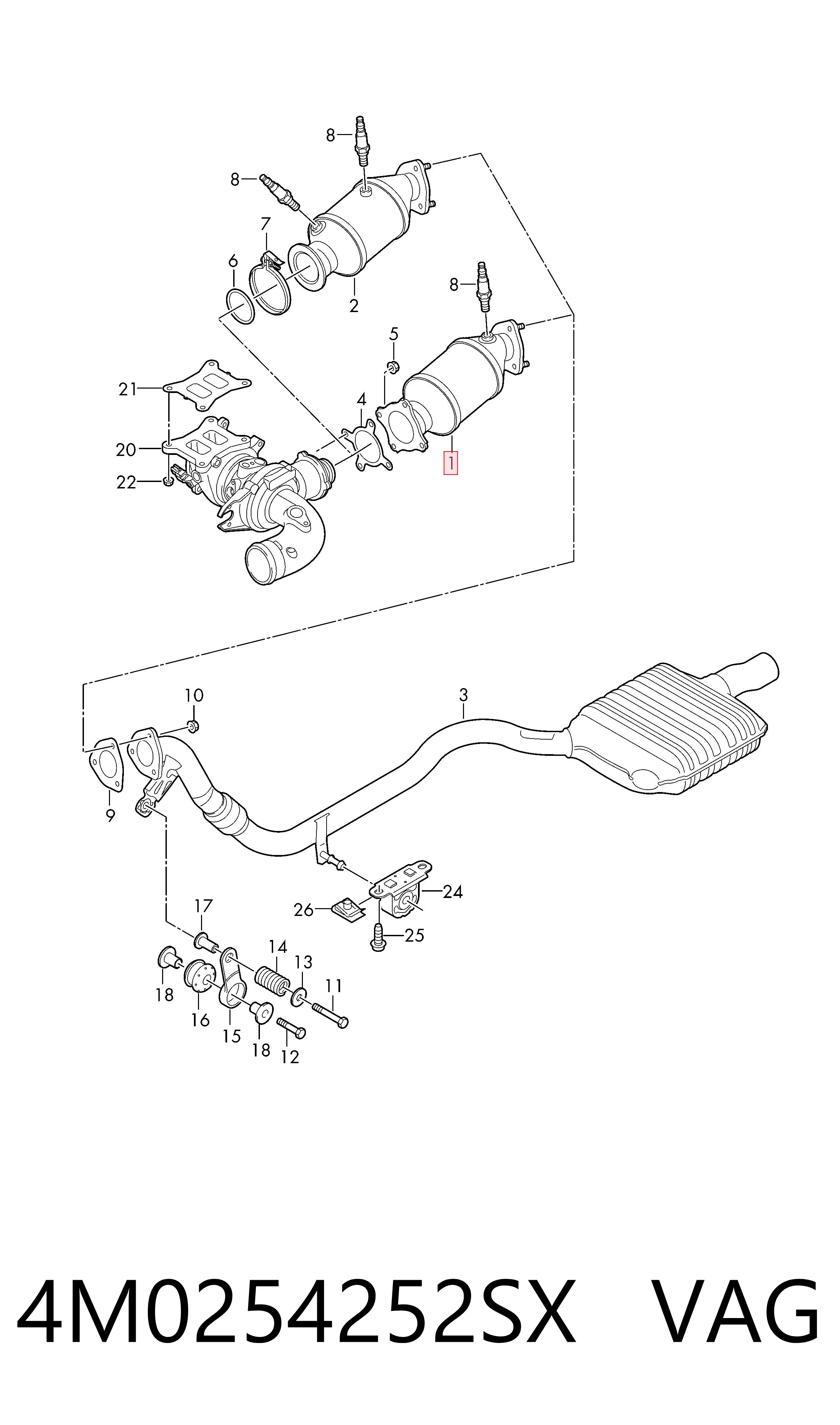 Comprar Catalizador Audi Q7  4MB, 4MG, 4MQ