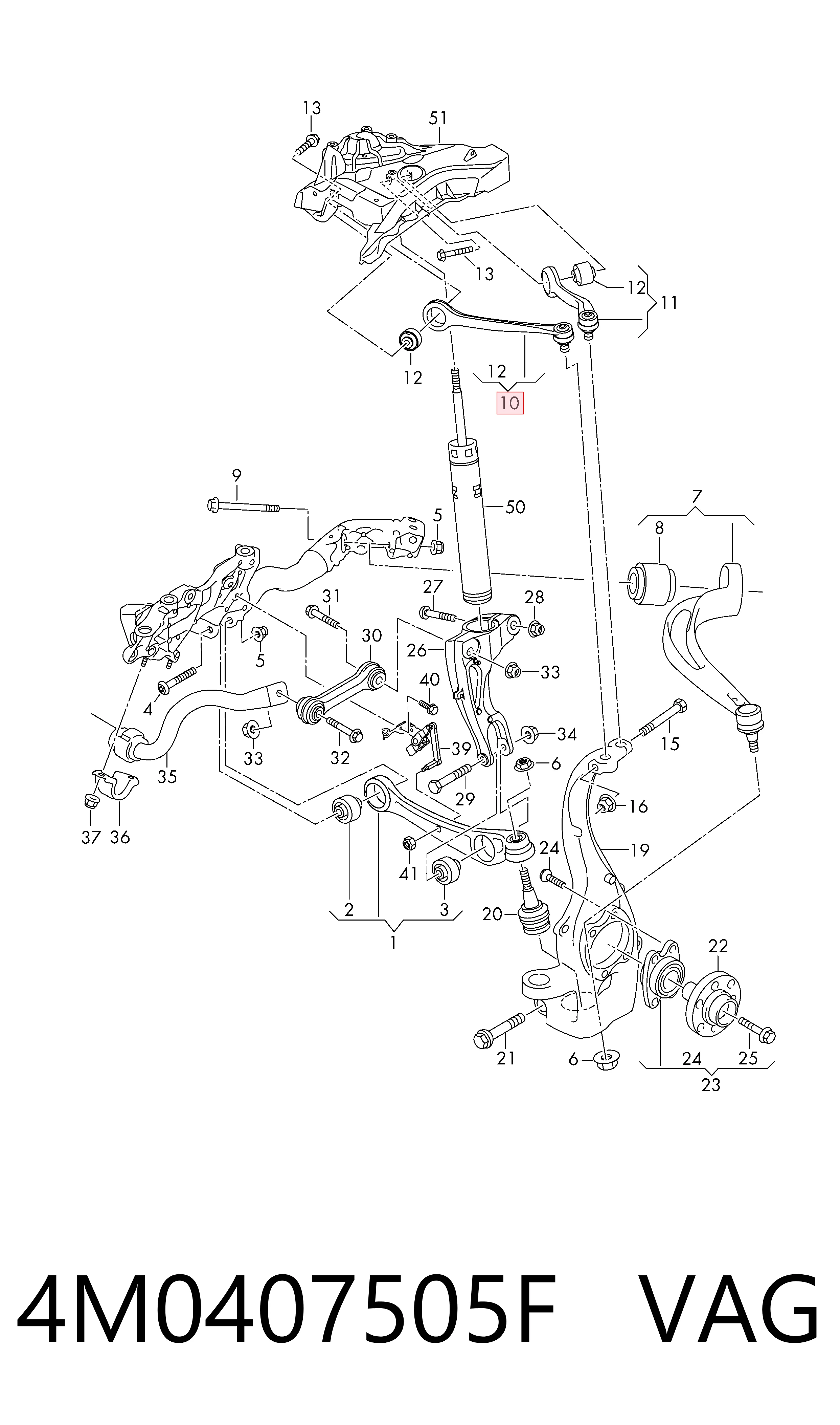 4M0407505F VAG
