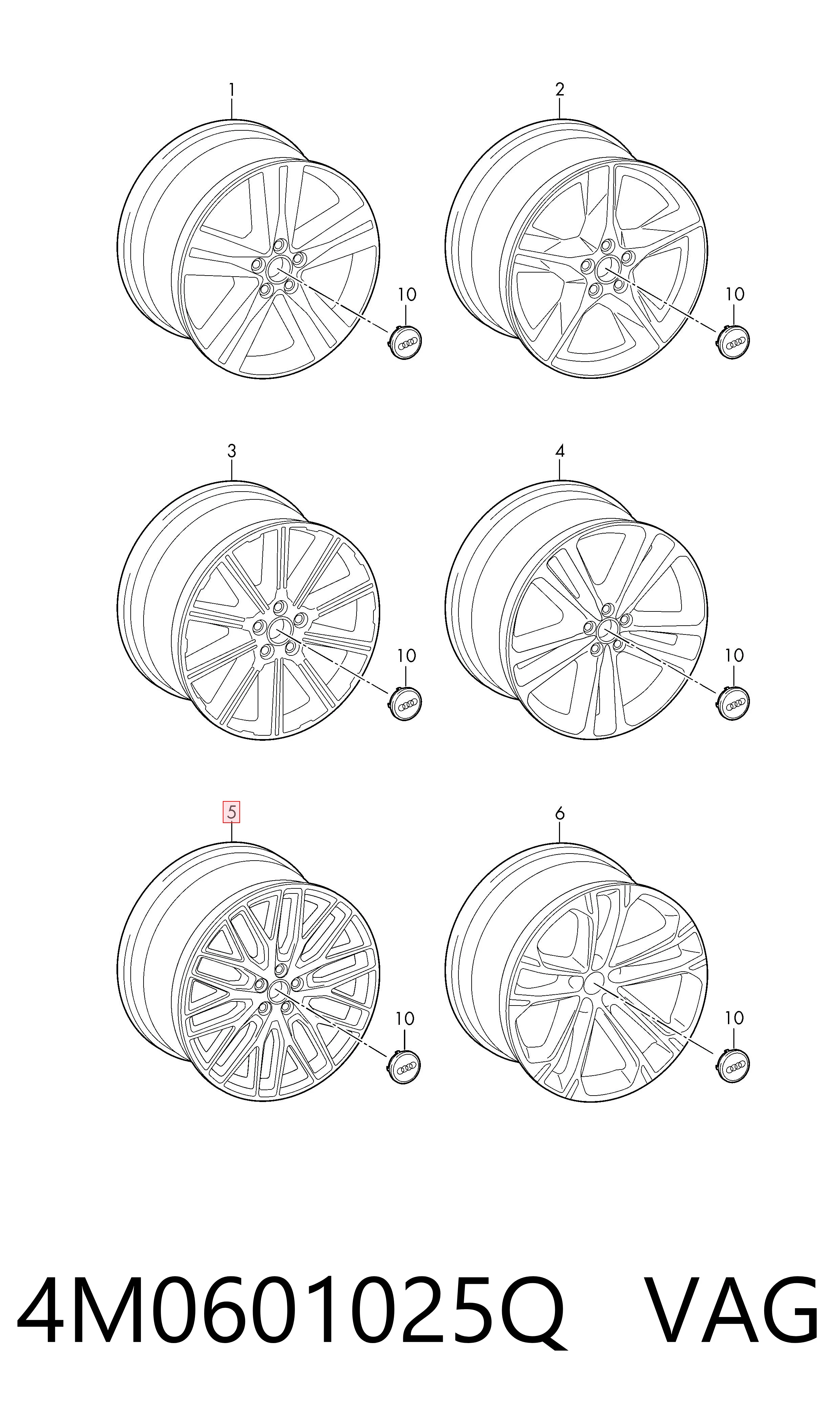 4M0601025Q VAG Aros