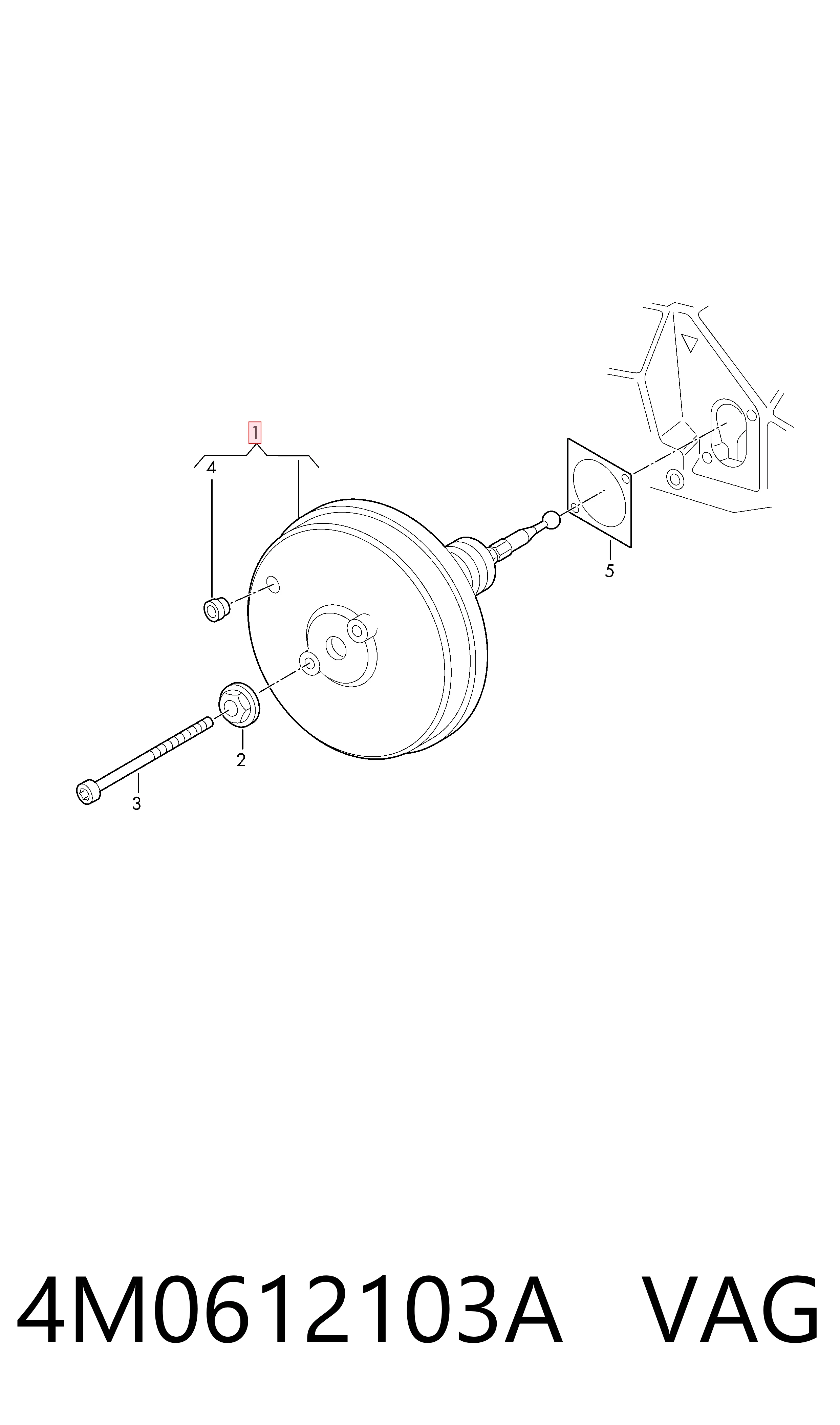 Servofreno para Audi Q7  4MB, 4MG, 4MQ