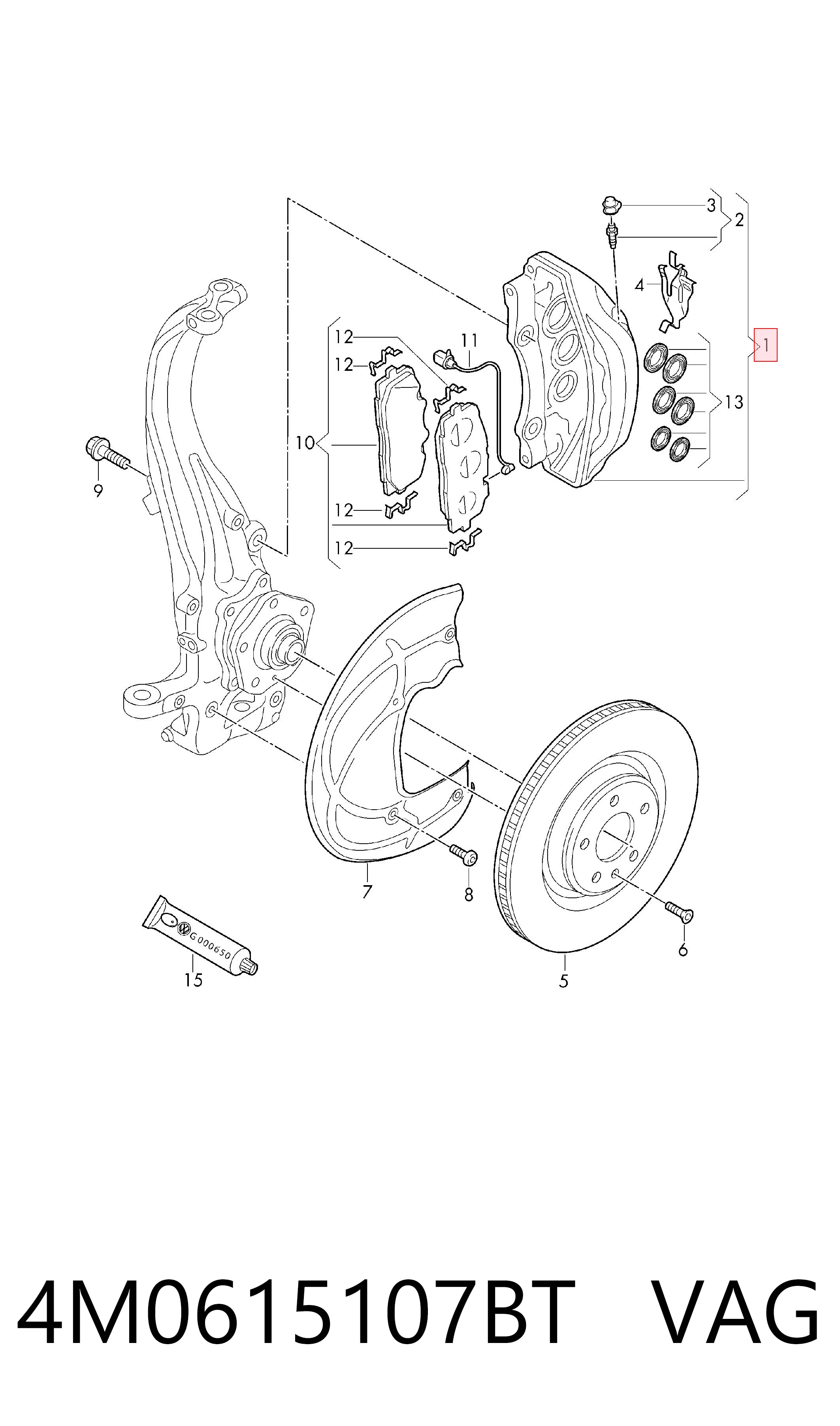 4M0615107BT VAG