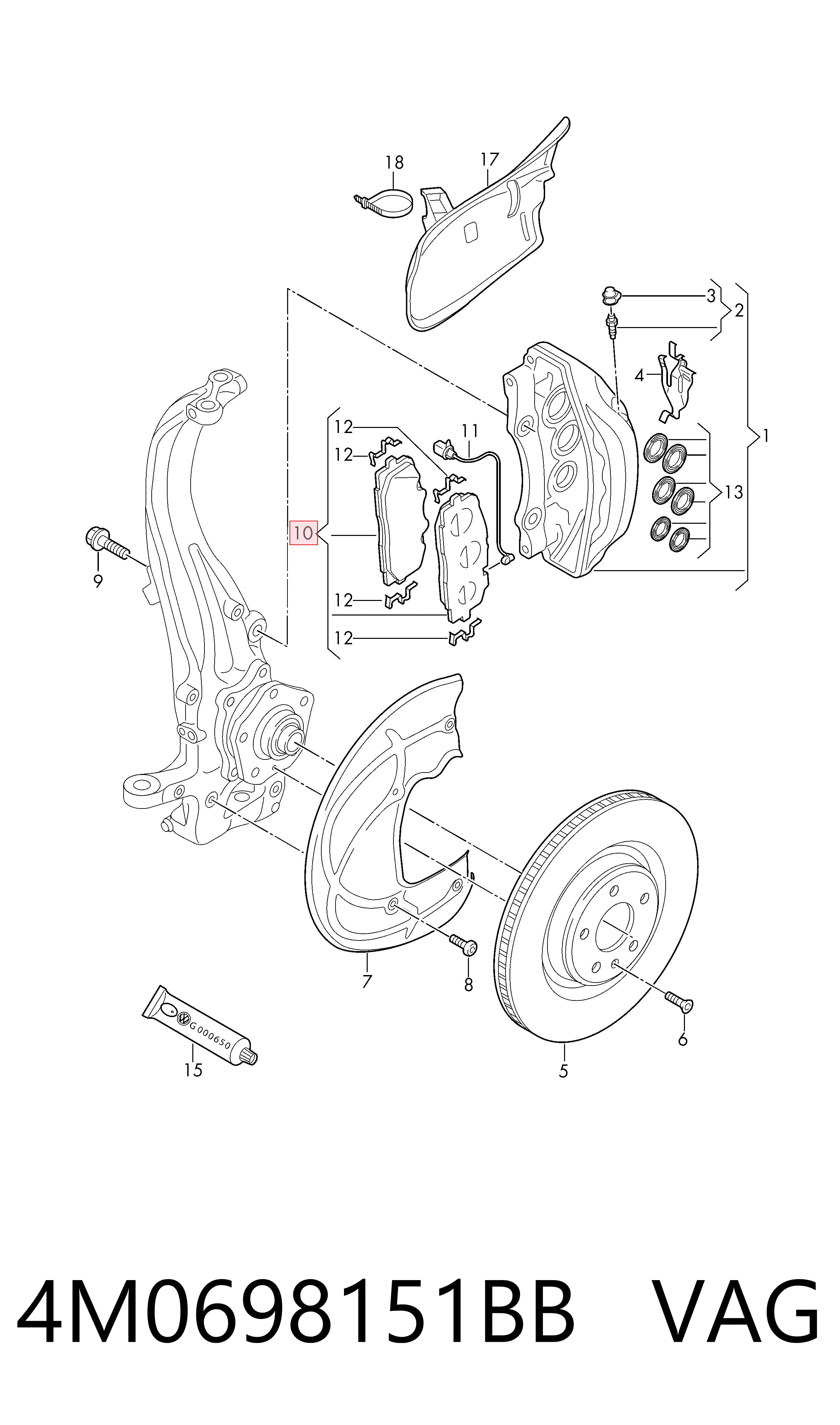 4M0698151BB VAG
