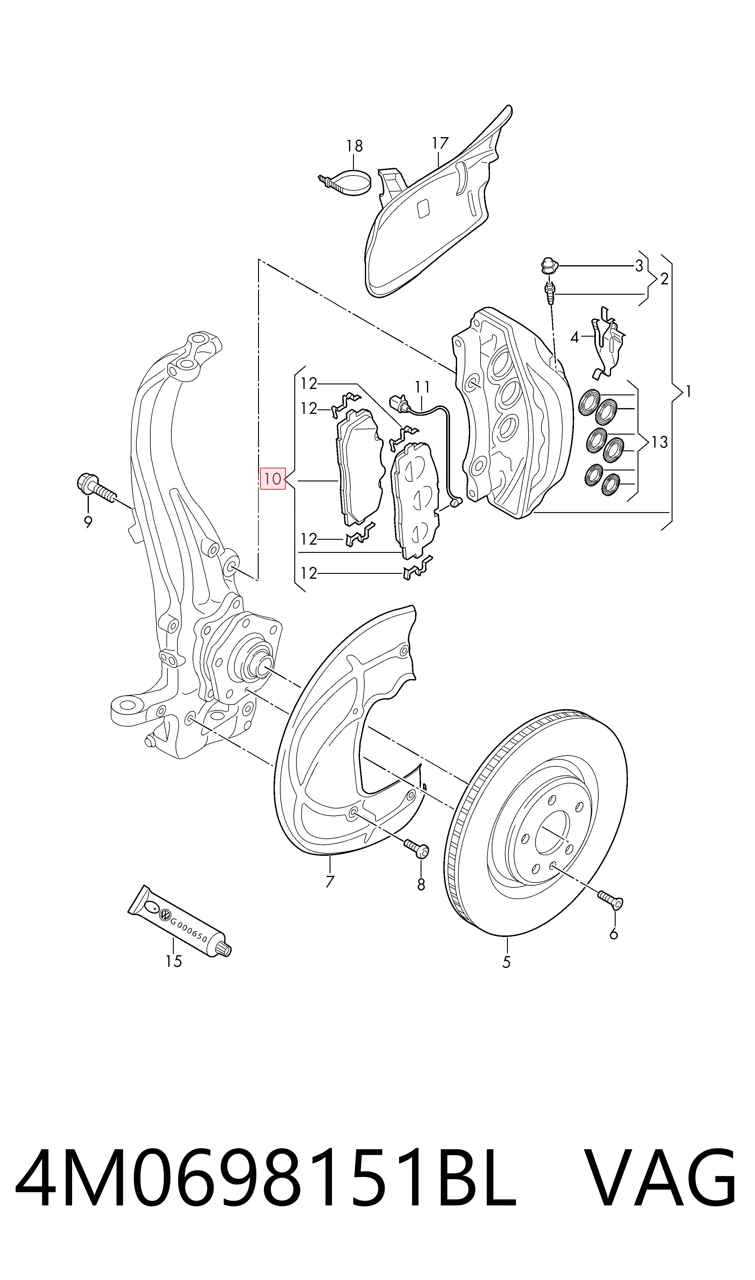 4M0698151BL VAG