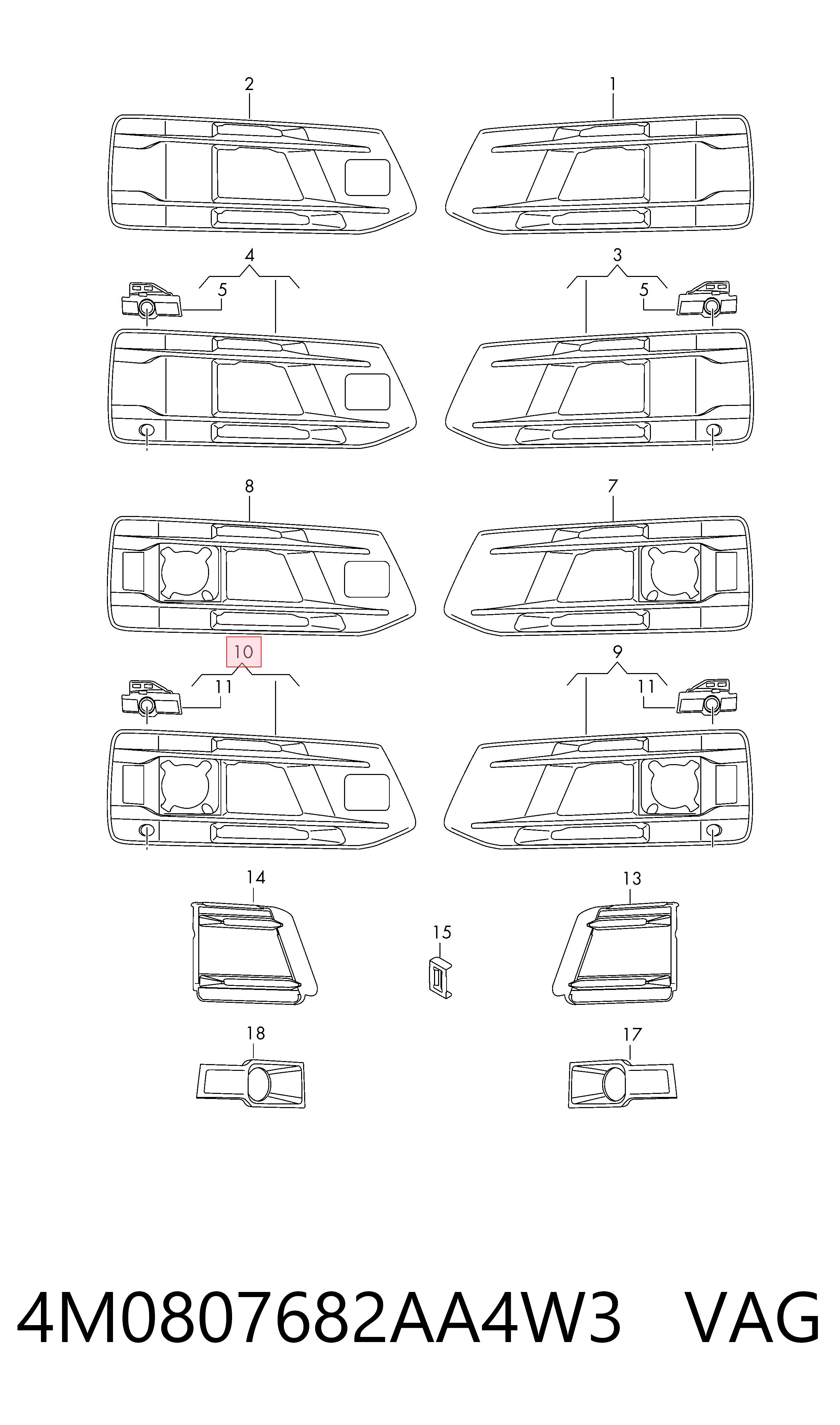 4M0807682AA4W3 VAG