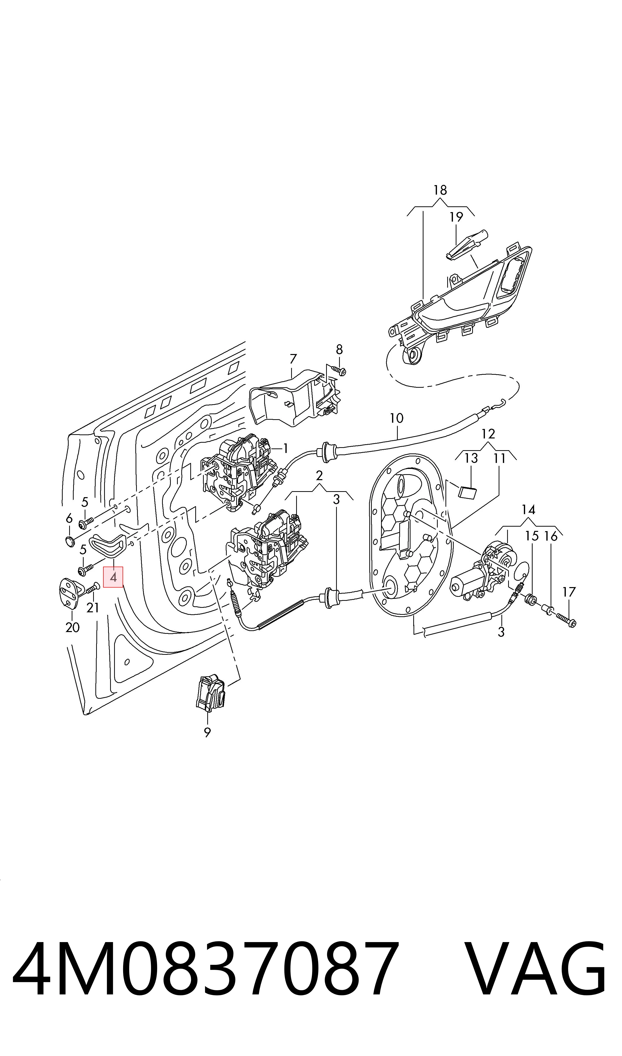  VAG 4M0837087 precio, desde 5,08 EUR