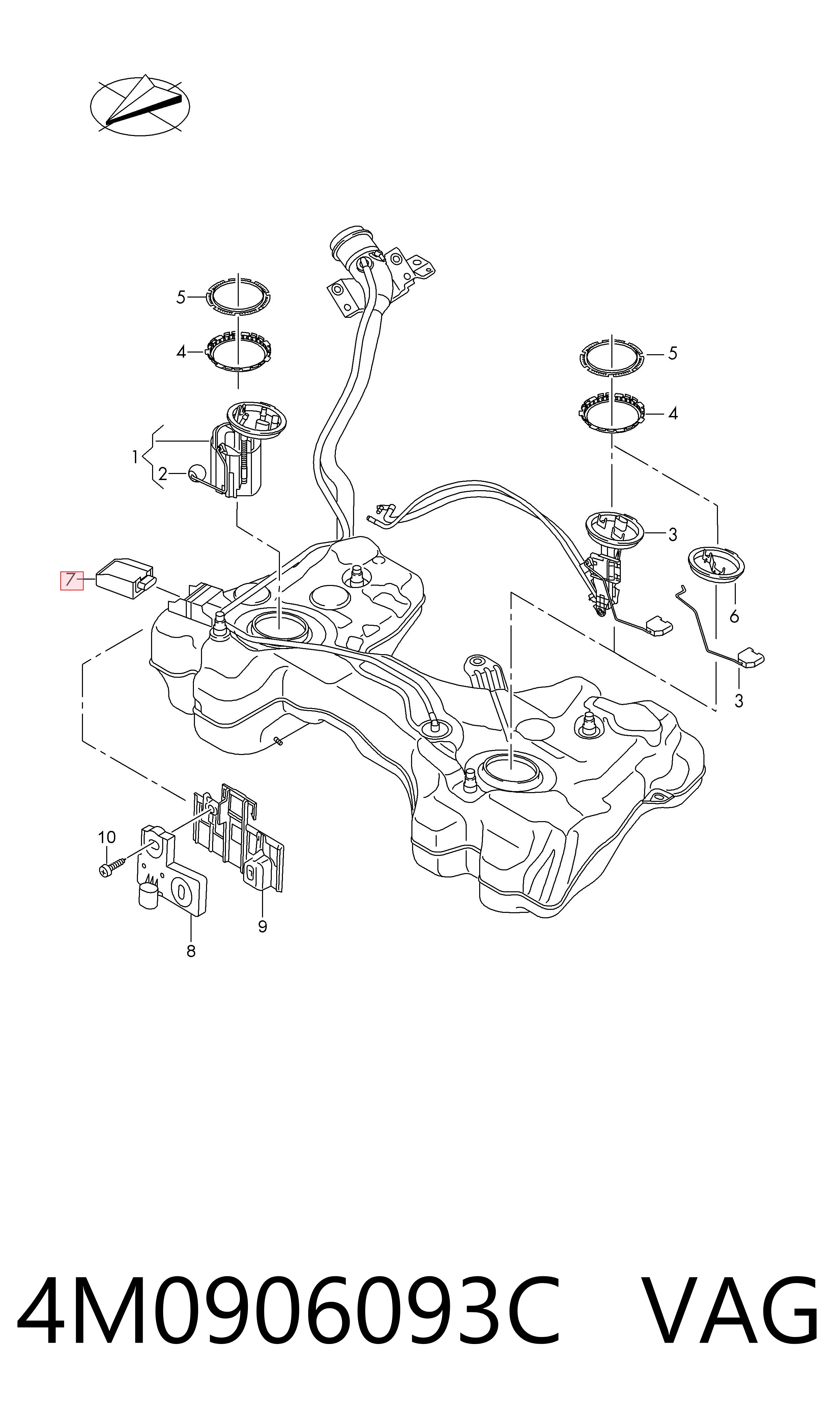 Módulo de control del motor de la bomba de combustible Bentley 4M0906093N precio, desde 139,39 EUR