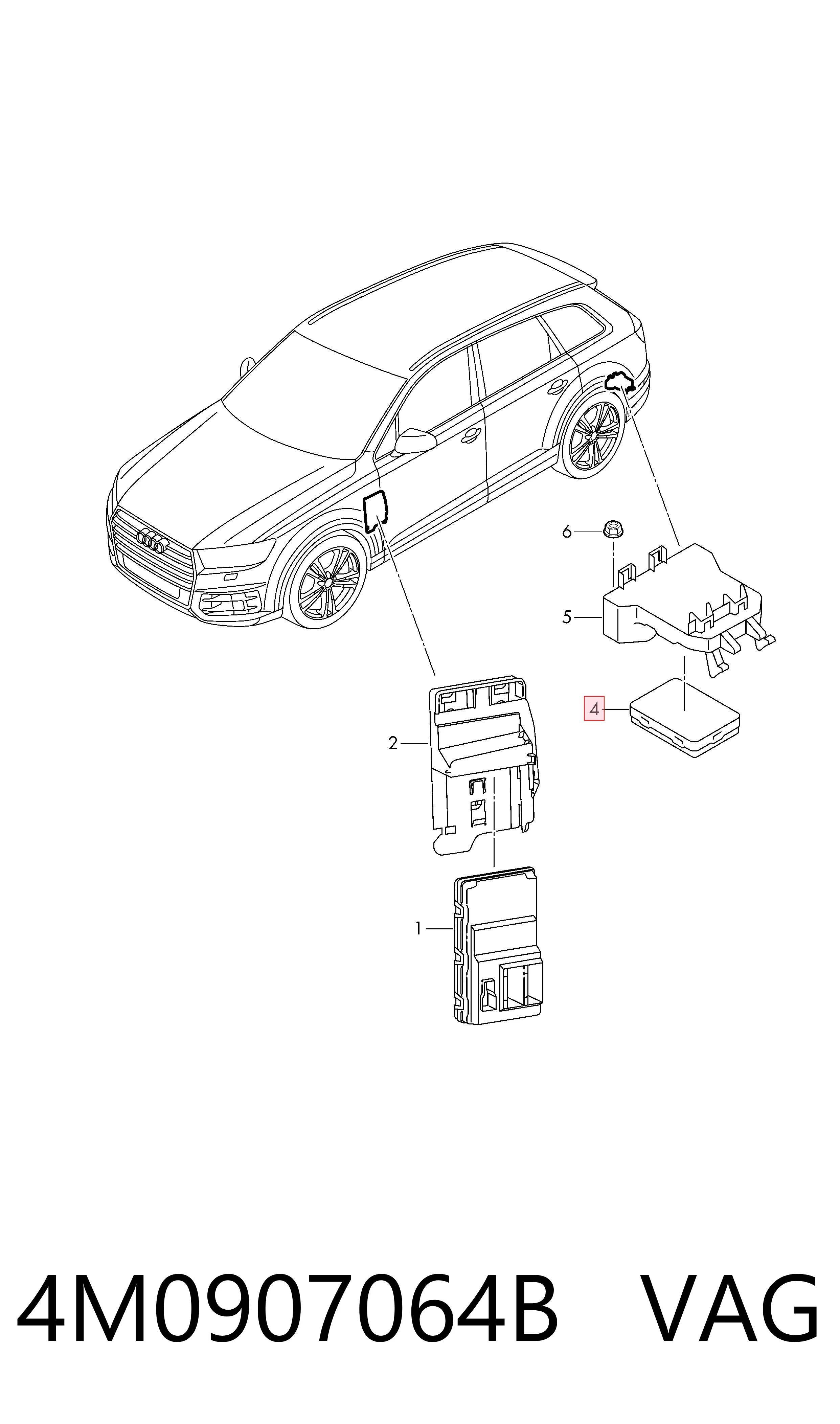 Comprar Módulo de confort Audi Q7  4MB, 4MG, 4MQ a bajo precio