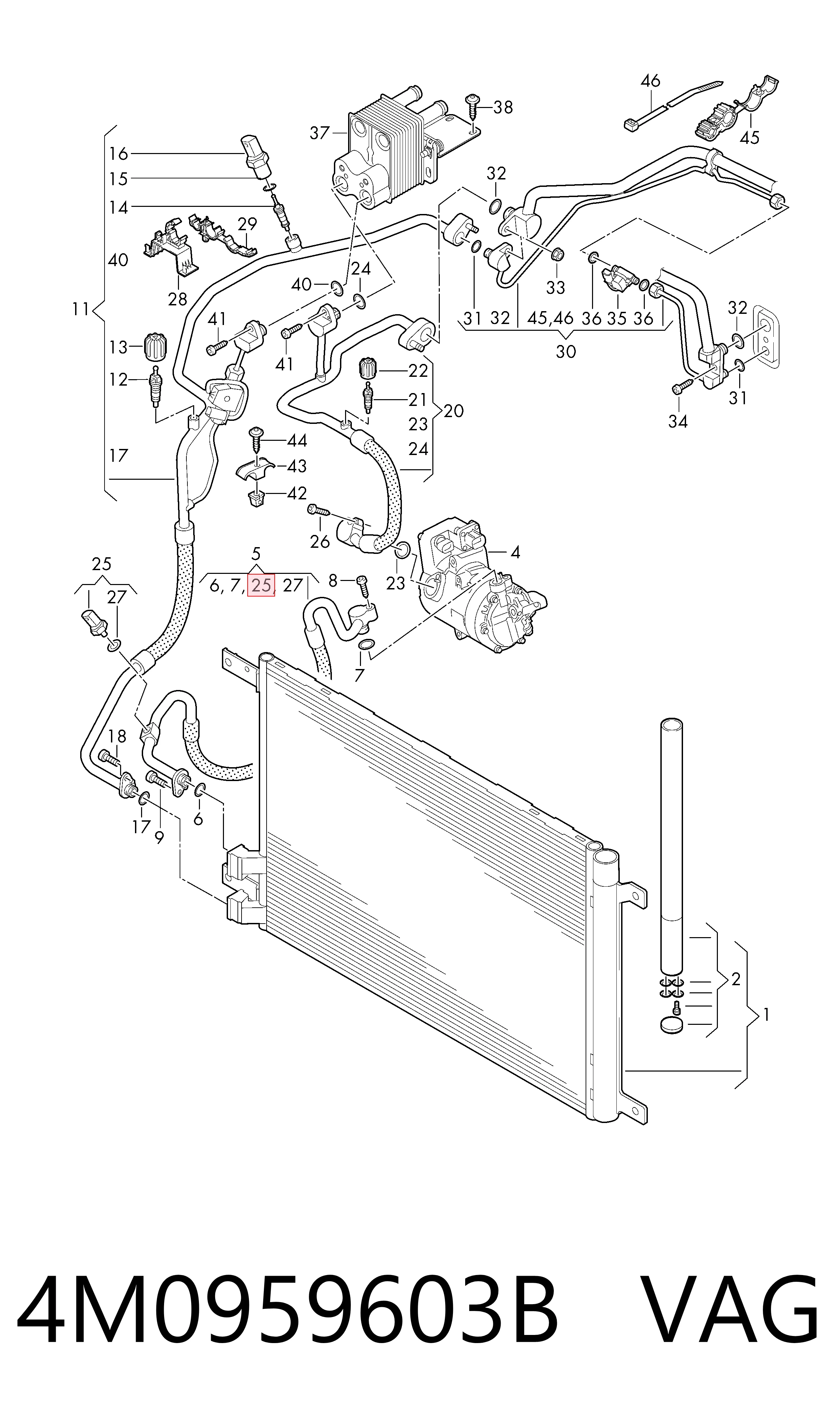 51959026 AND Sensor de baja presion aire acondicionado