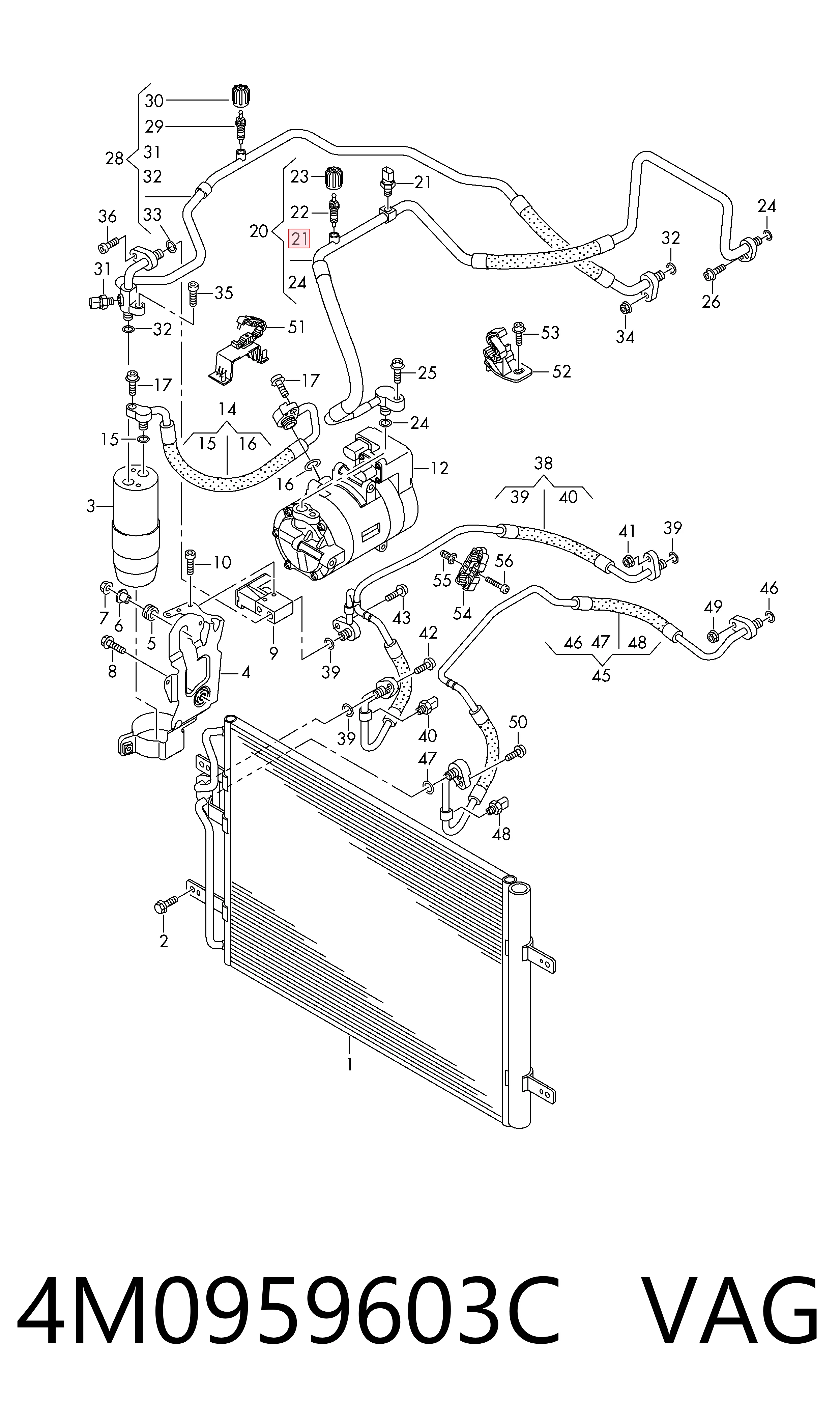 Comprar 51959026 AND Sensor de presión del sistema de aire acondicionado