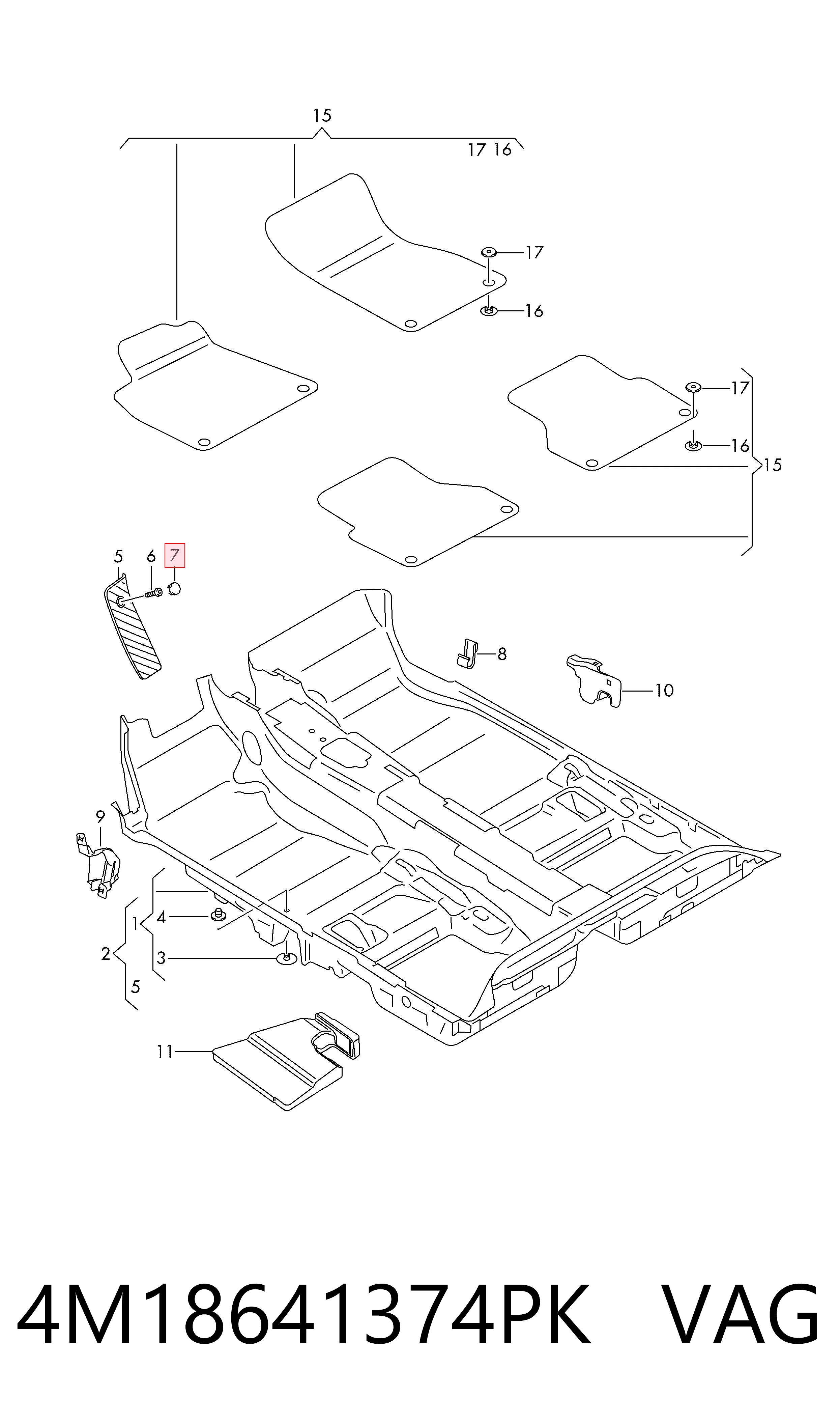 Comprar 4M18641374PK VAG 