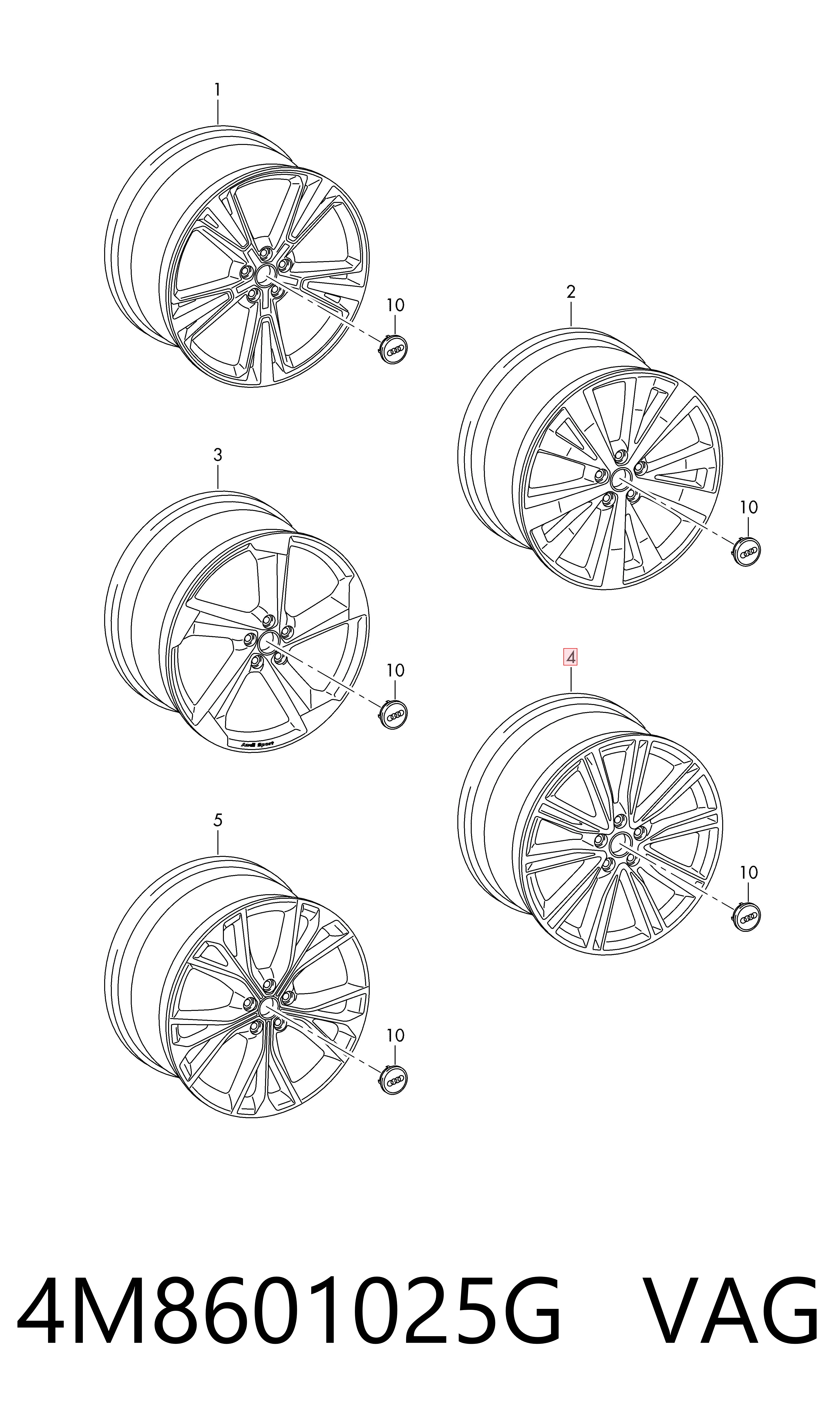 4M8601025G VAG