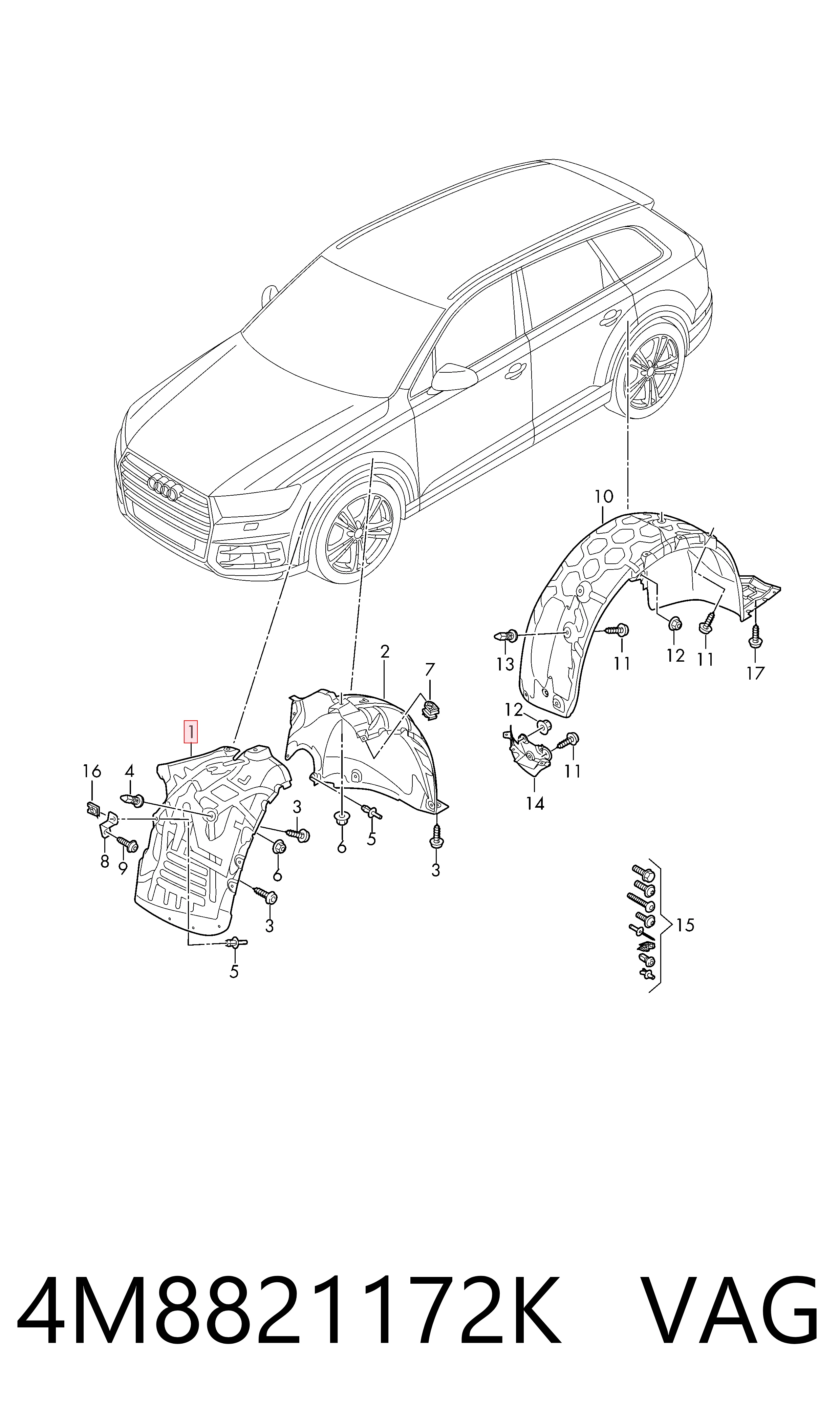 Comprar Paso rueda Audi Q7  4MB, 4MG, 4MQ