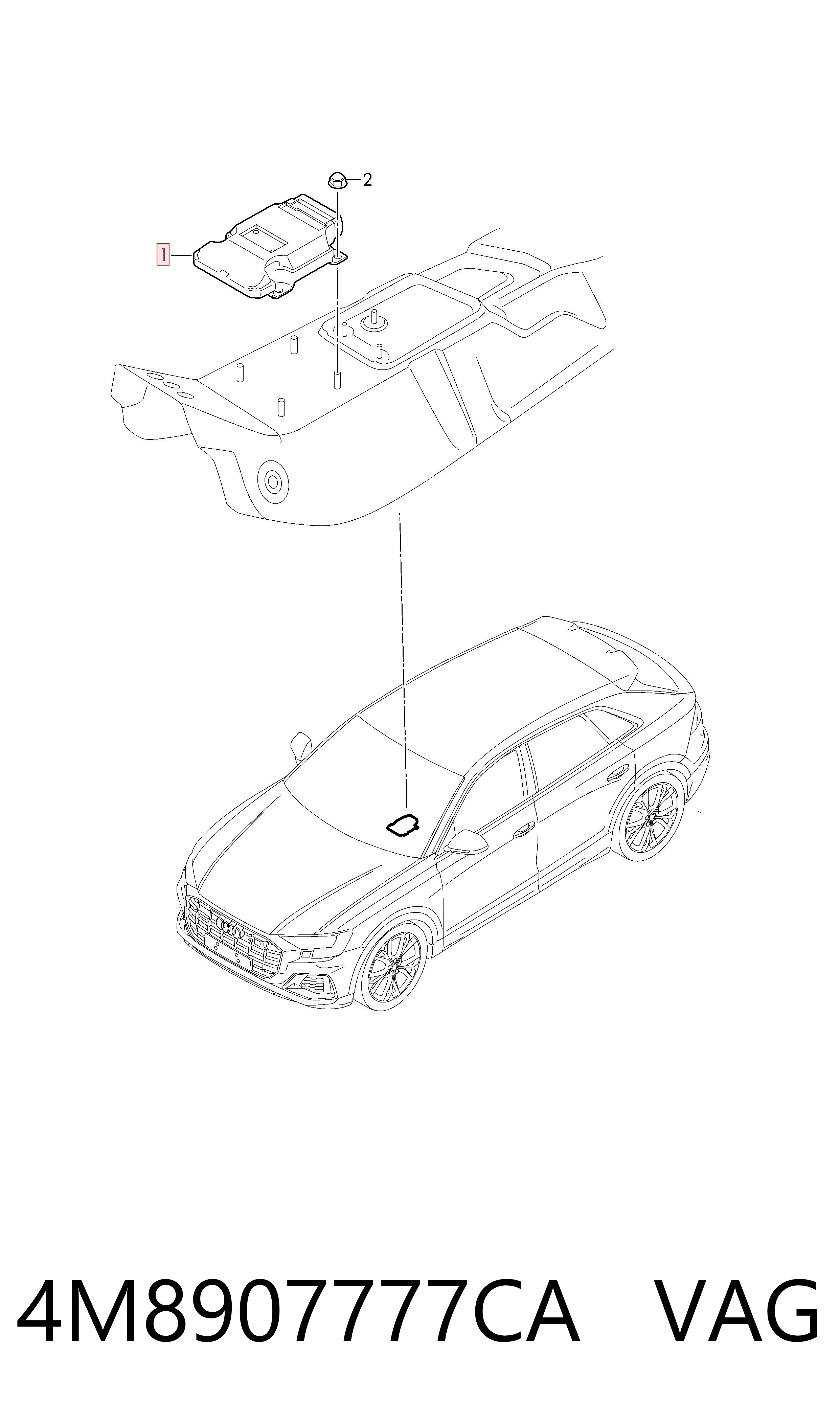 4M8907777CA VAG Módulo de control electrónico de la transmisión automática