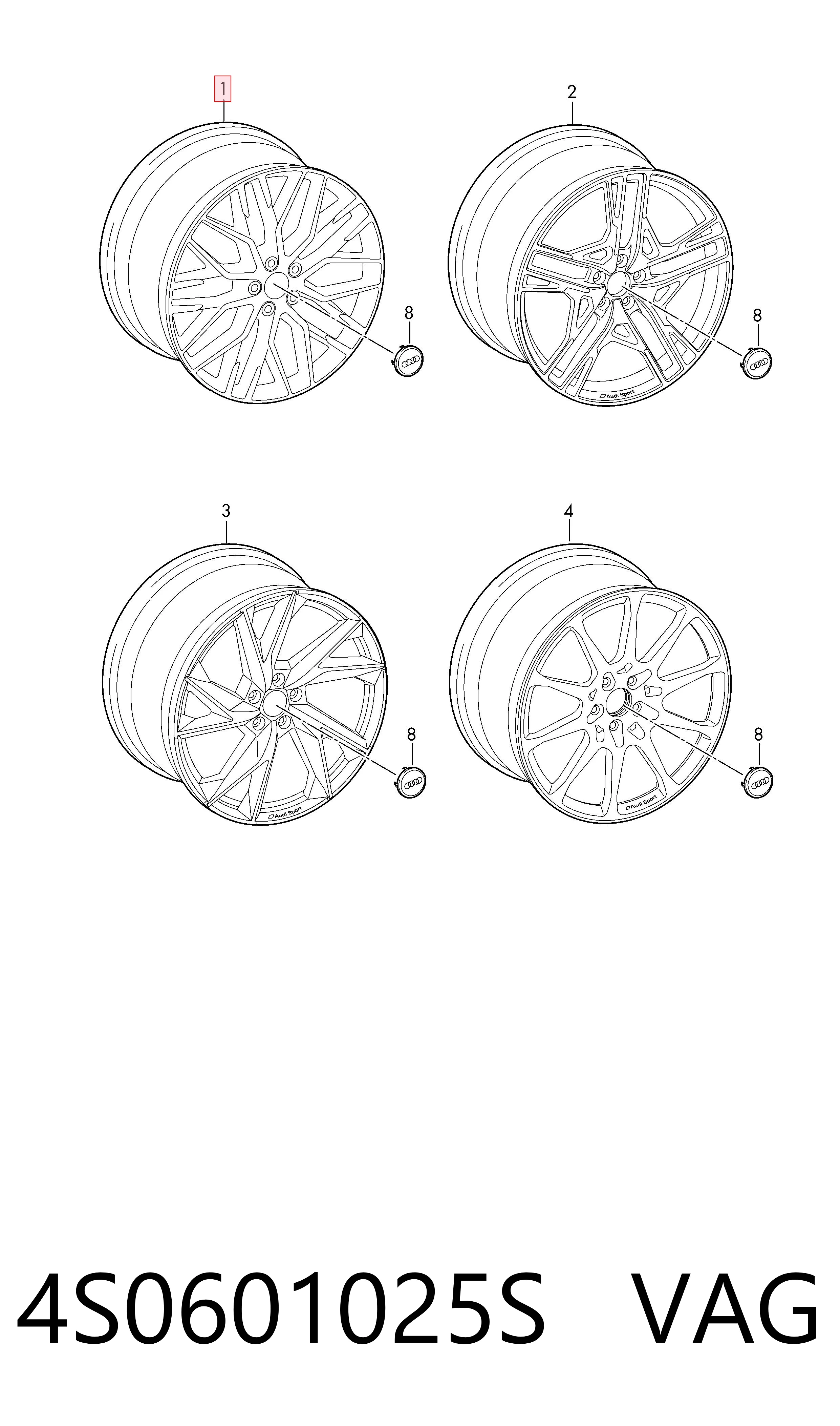 4S0601025S VAG Aros