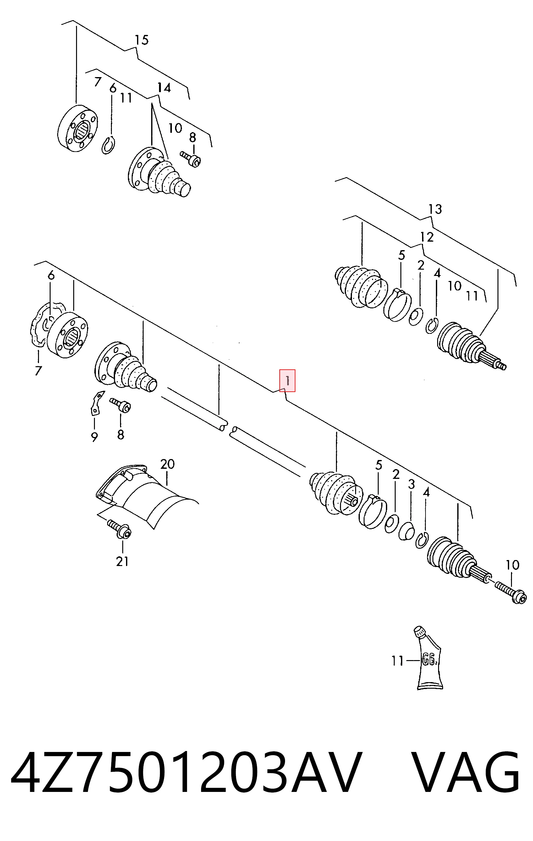 Palier trasero Audi A6 Allroad C5 familiar (4BH) (2000 - 2005) precio, desde 49,37 EUR
