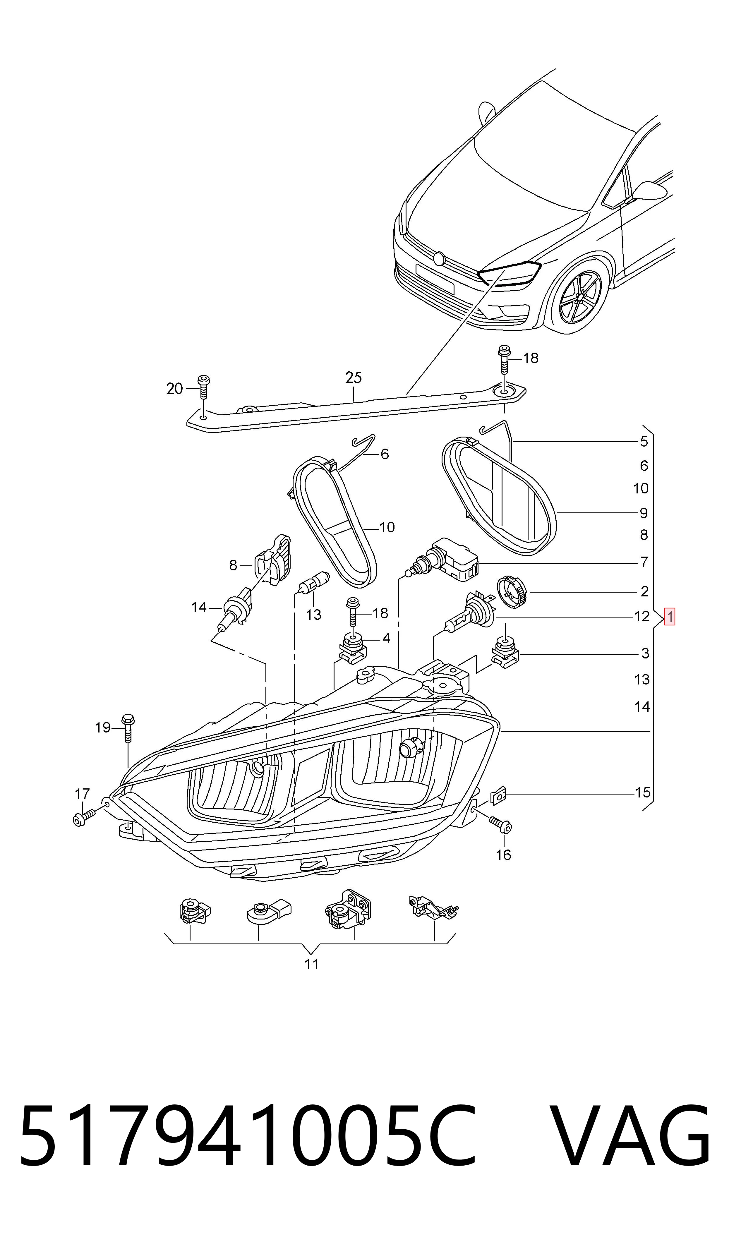 517941005C VAG Faros