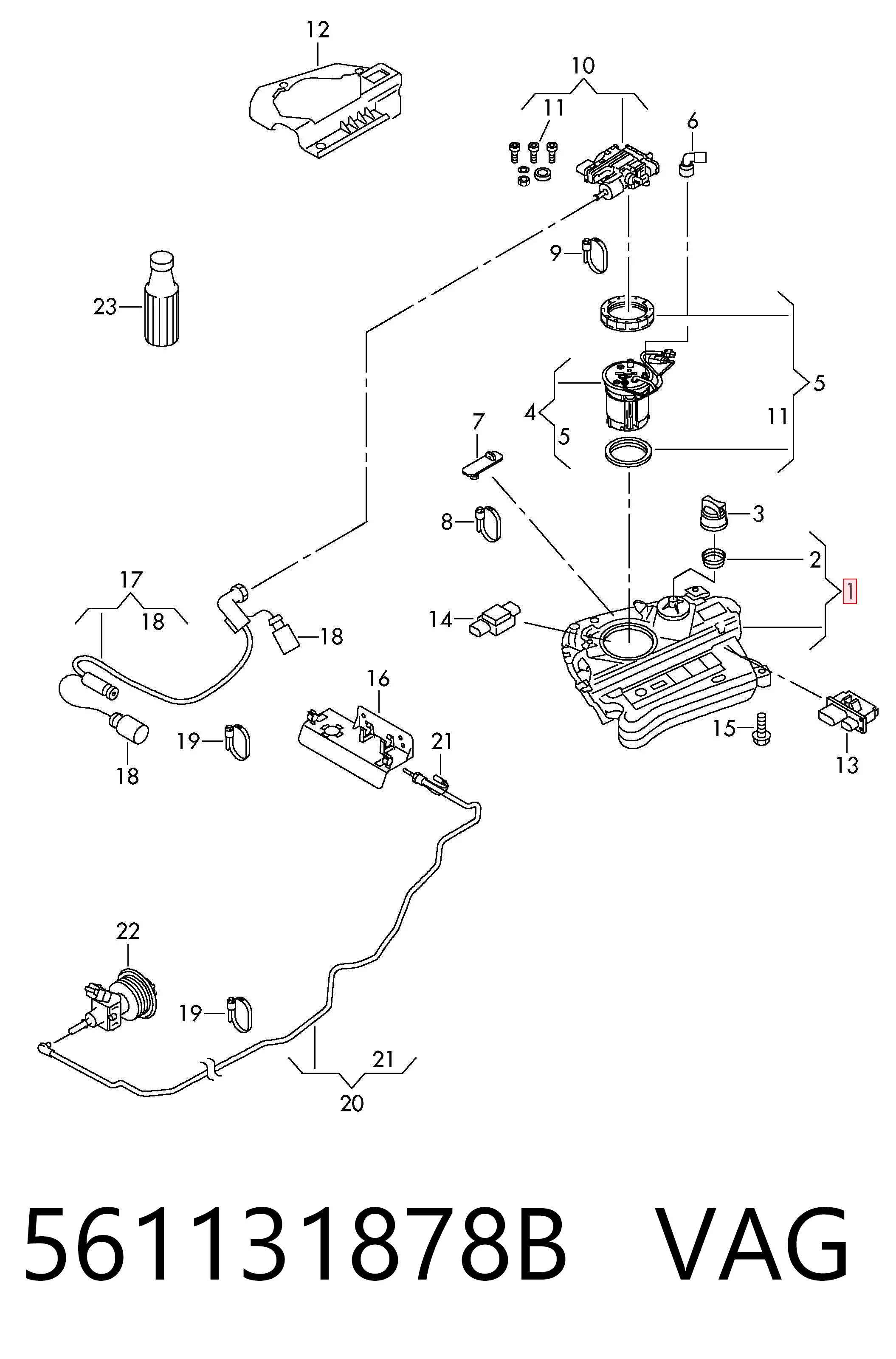 Deposito AdBlue para Volkswagen Passat 362