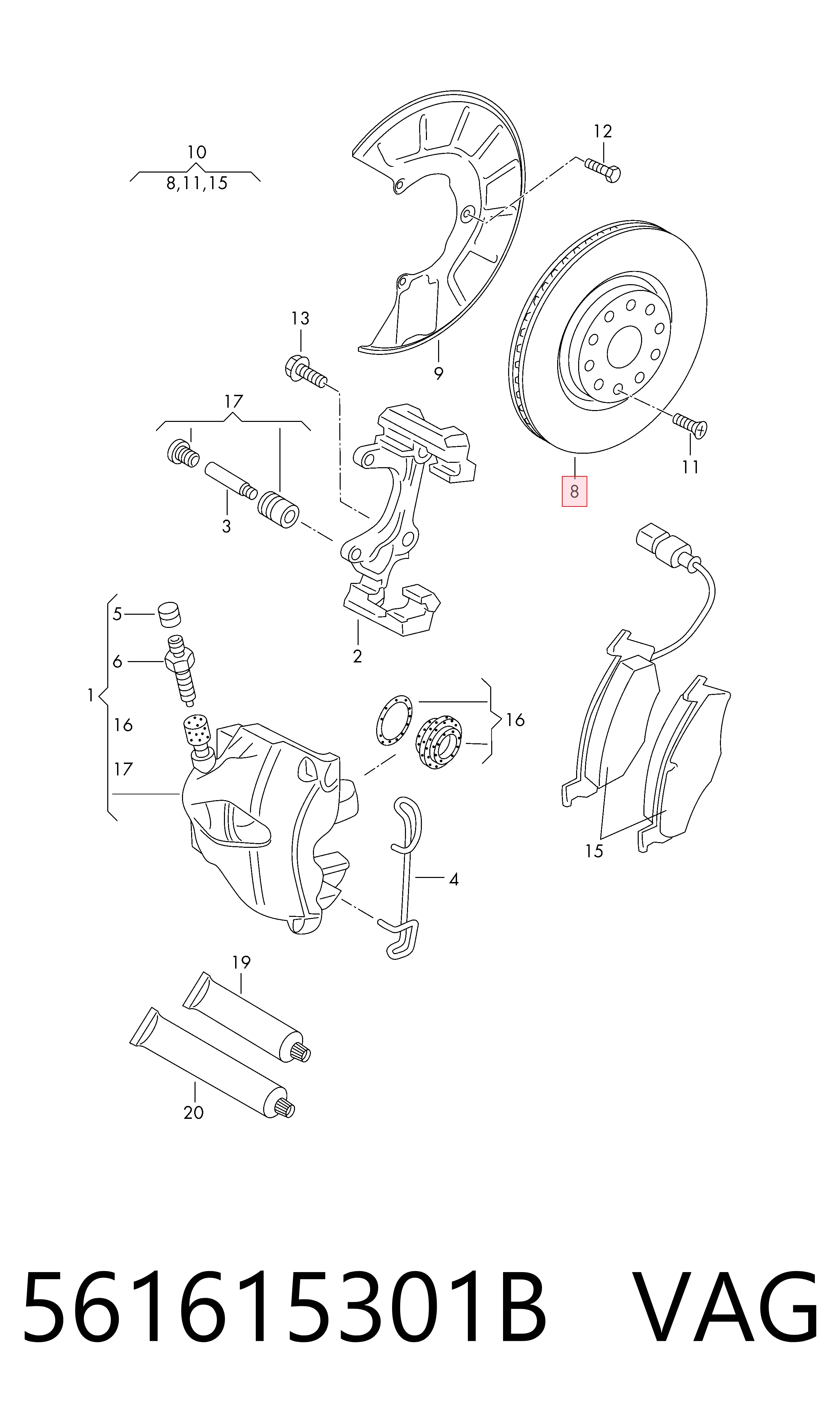 561615301B VAG Discos