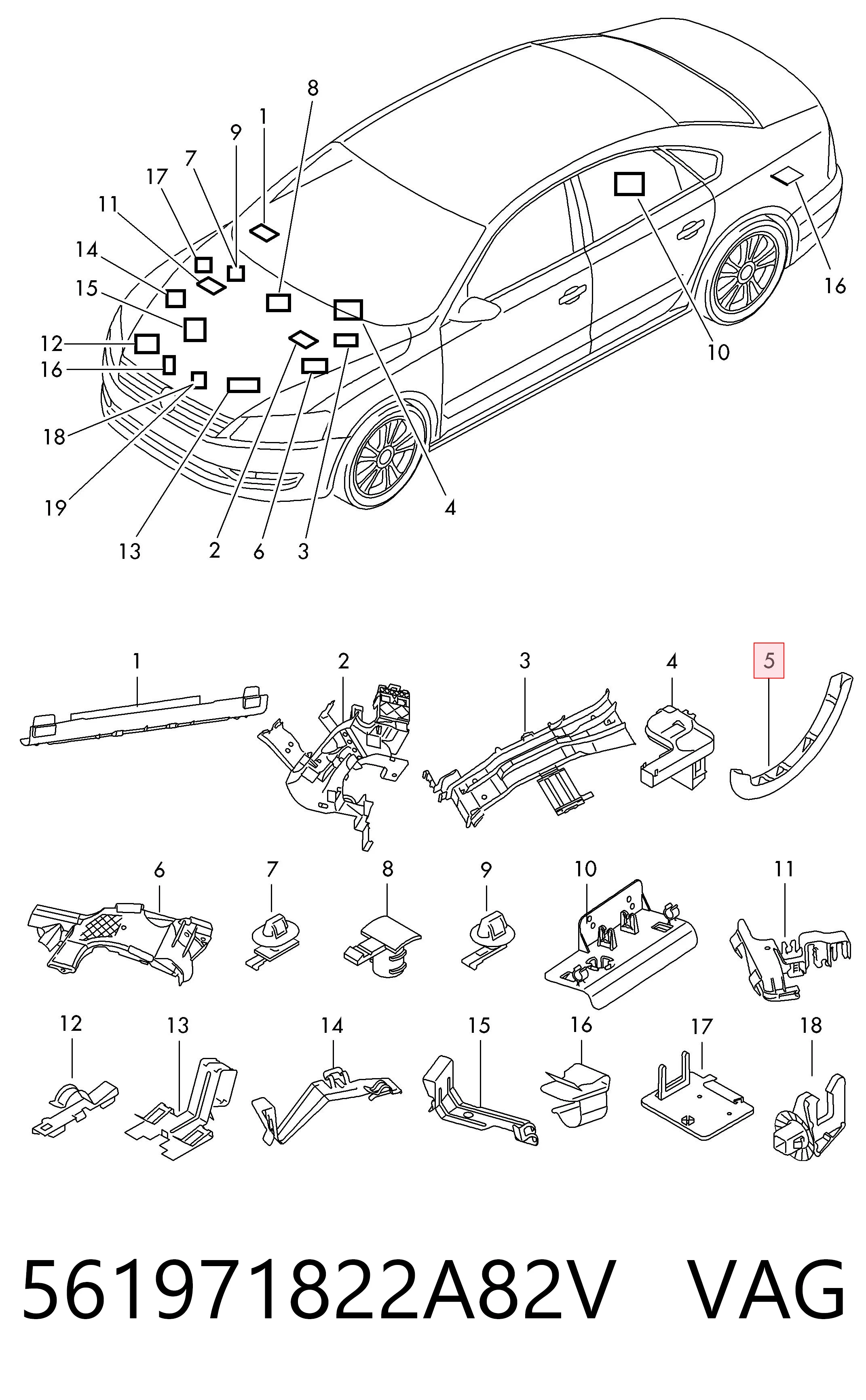 561971822A82V VAG