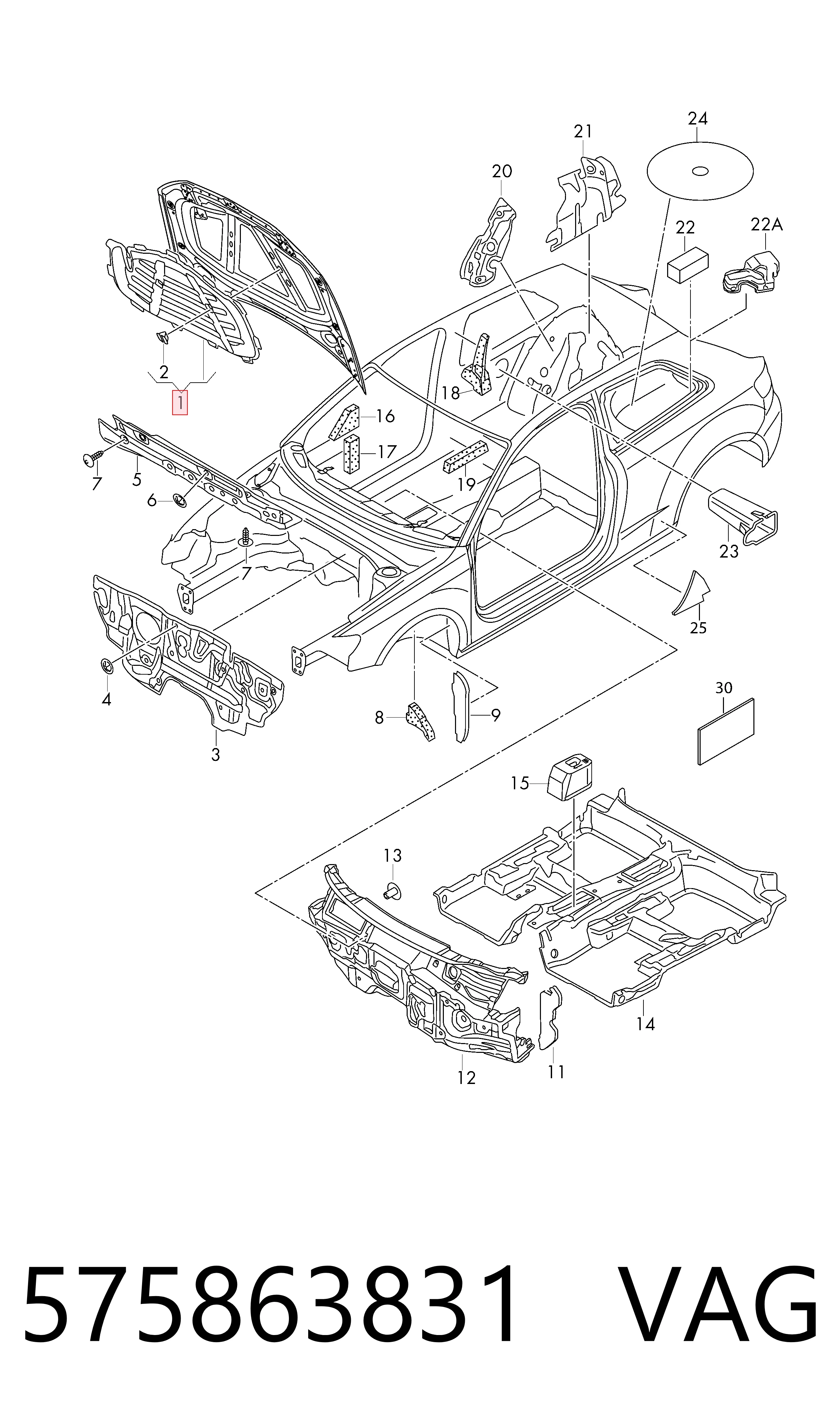 Comprar Aislamiento acústico del capó Seat ATECA  KH7, KHP a bajo precio