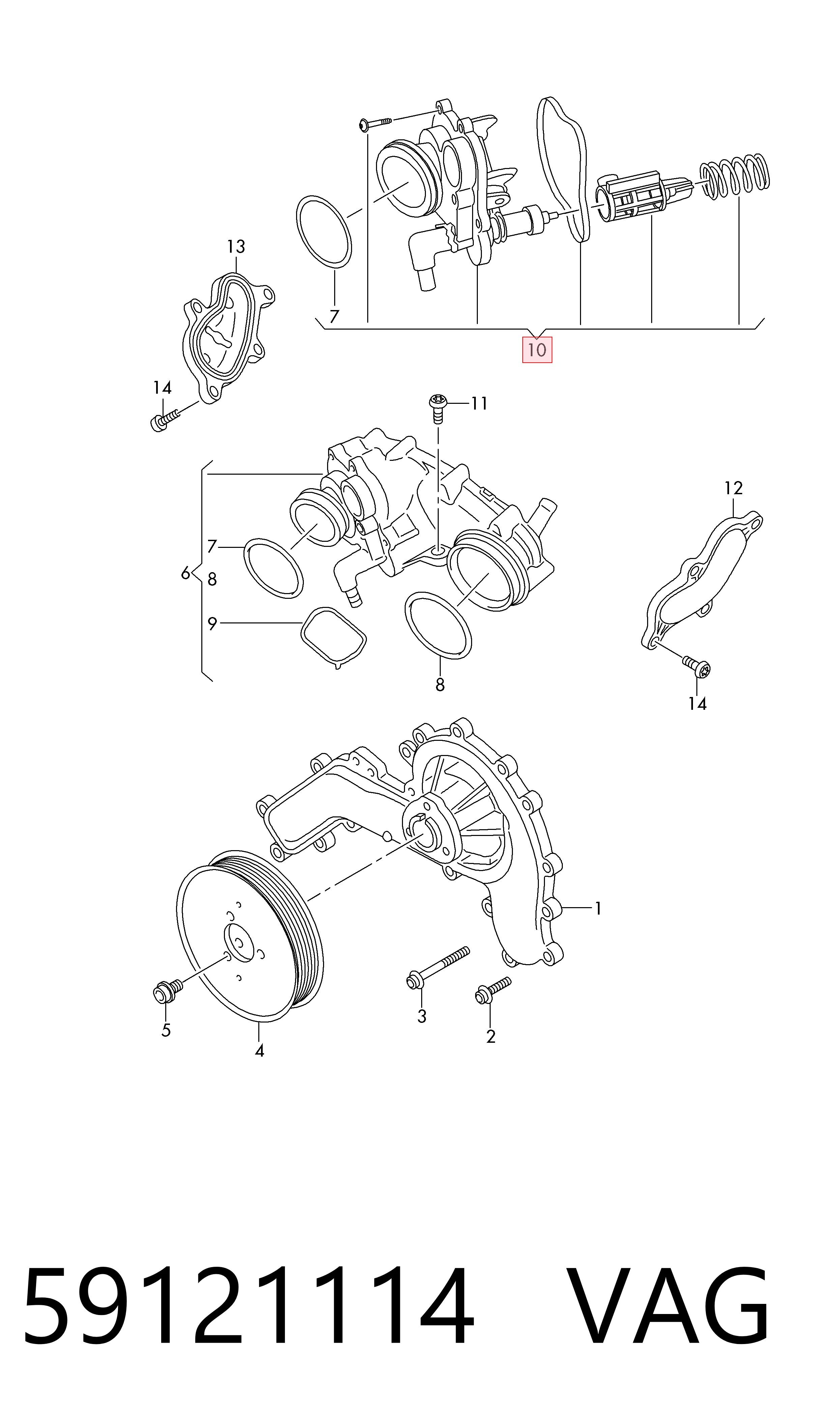 Termostato 59121114 VAG