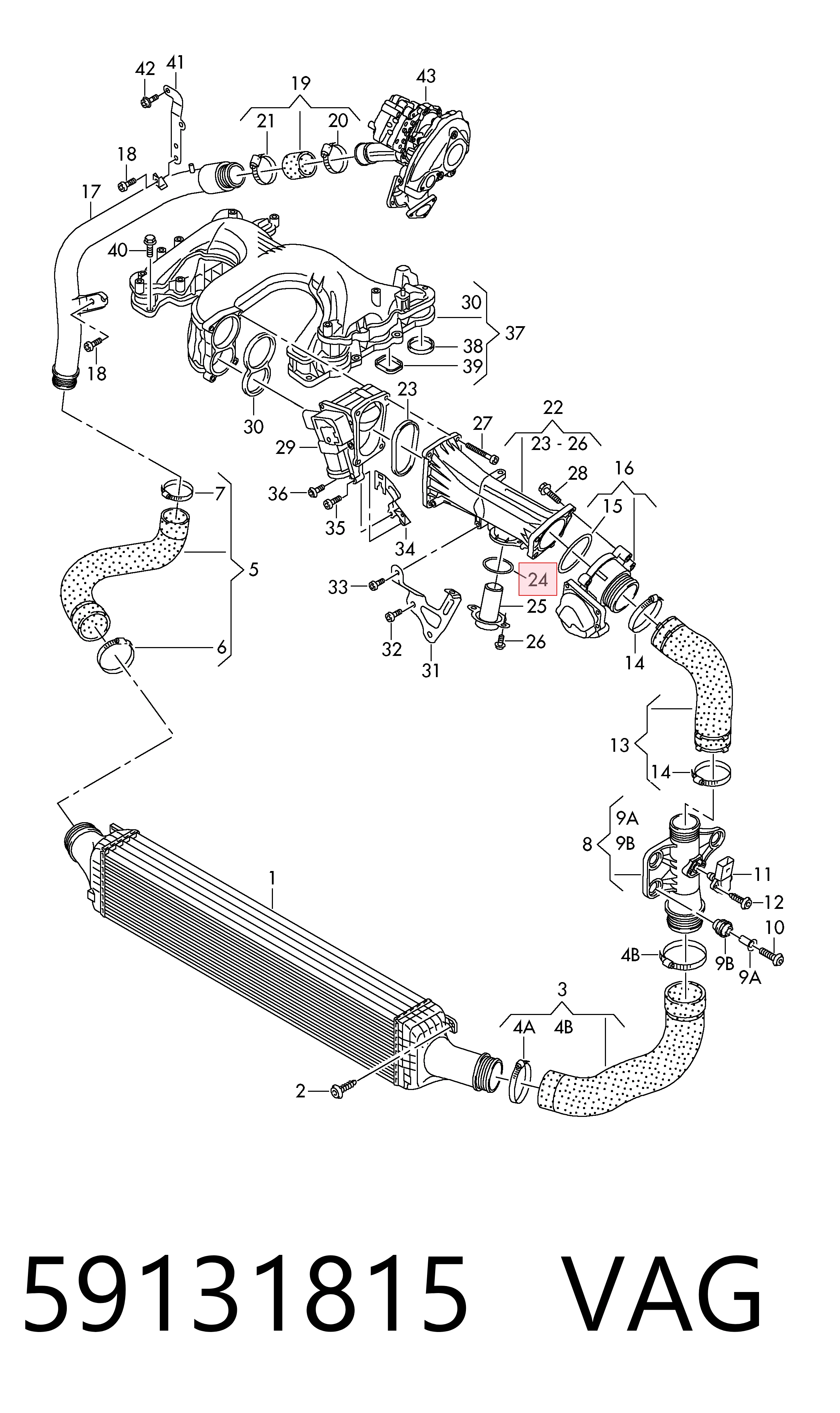 5801484364 Fiat/Alfa/Lancia Junta del cuerpo de mariposa
