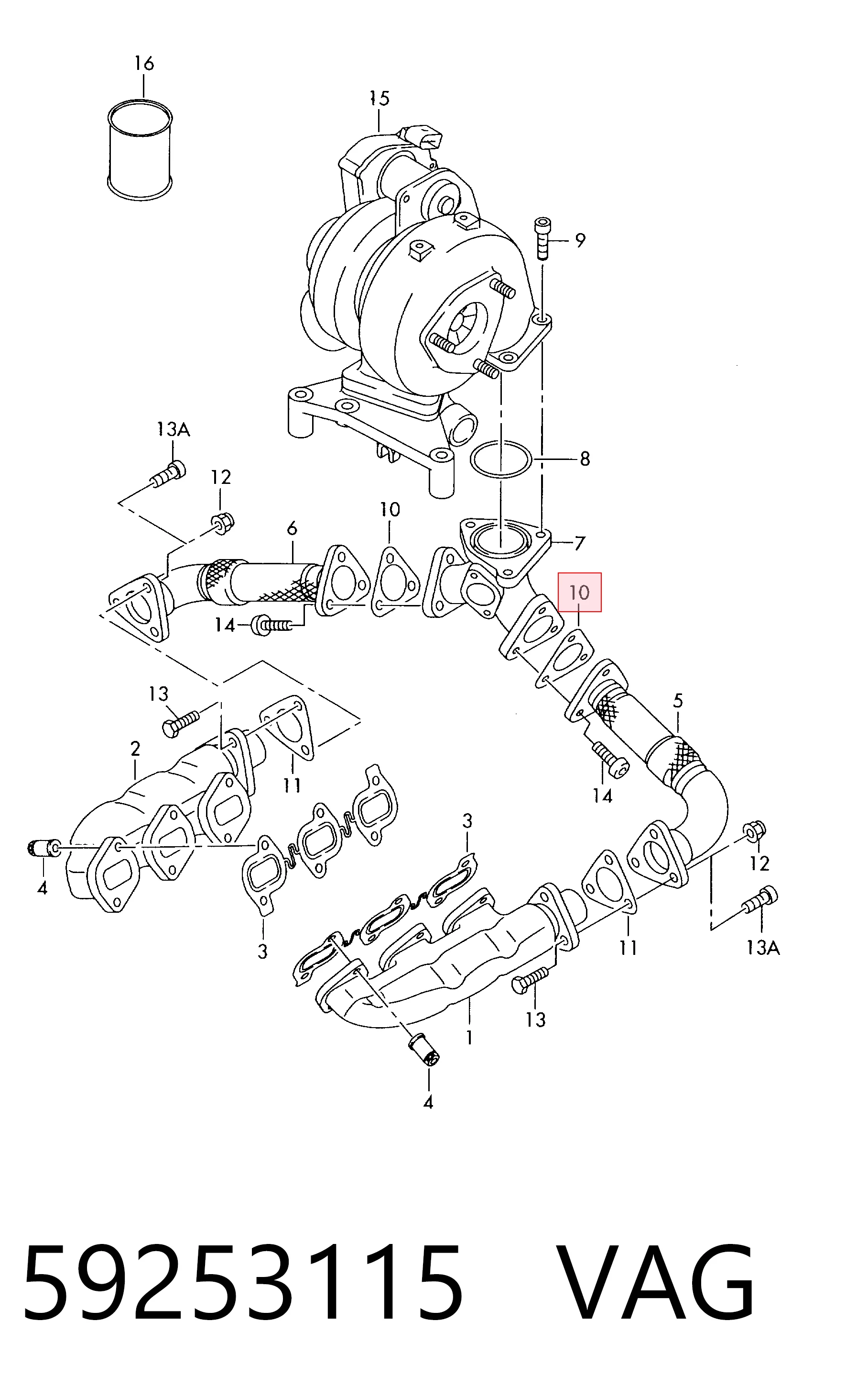 Comprar Junta de escape Mazda 626 III GD