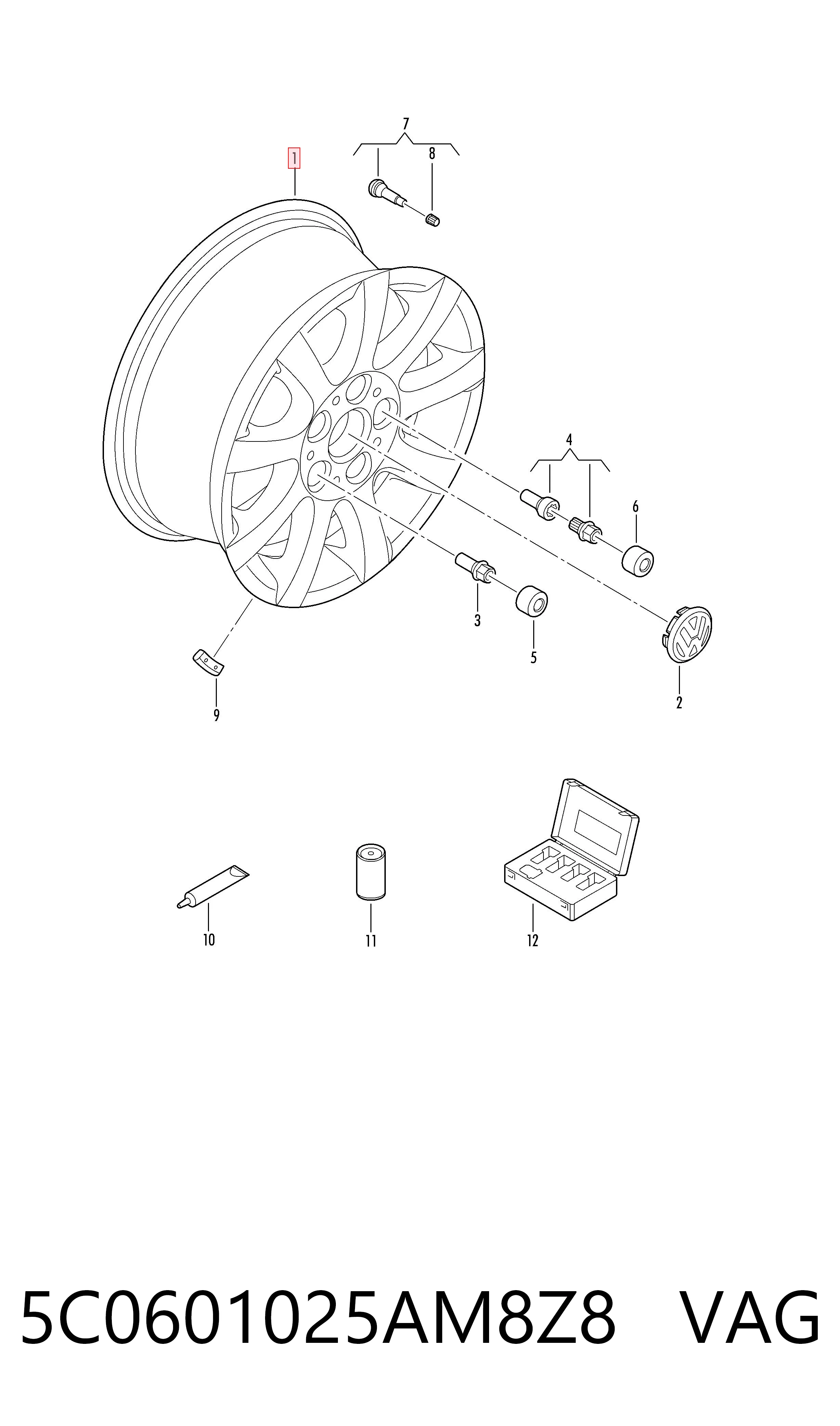 5C0601025AM8Z8 VAG Aros
