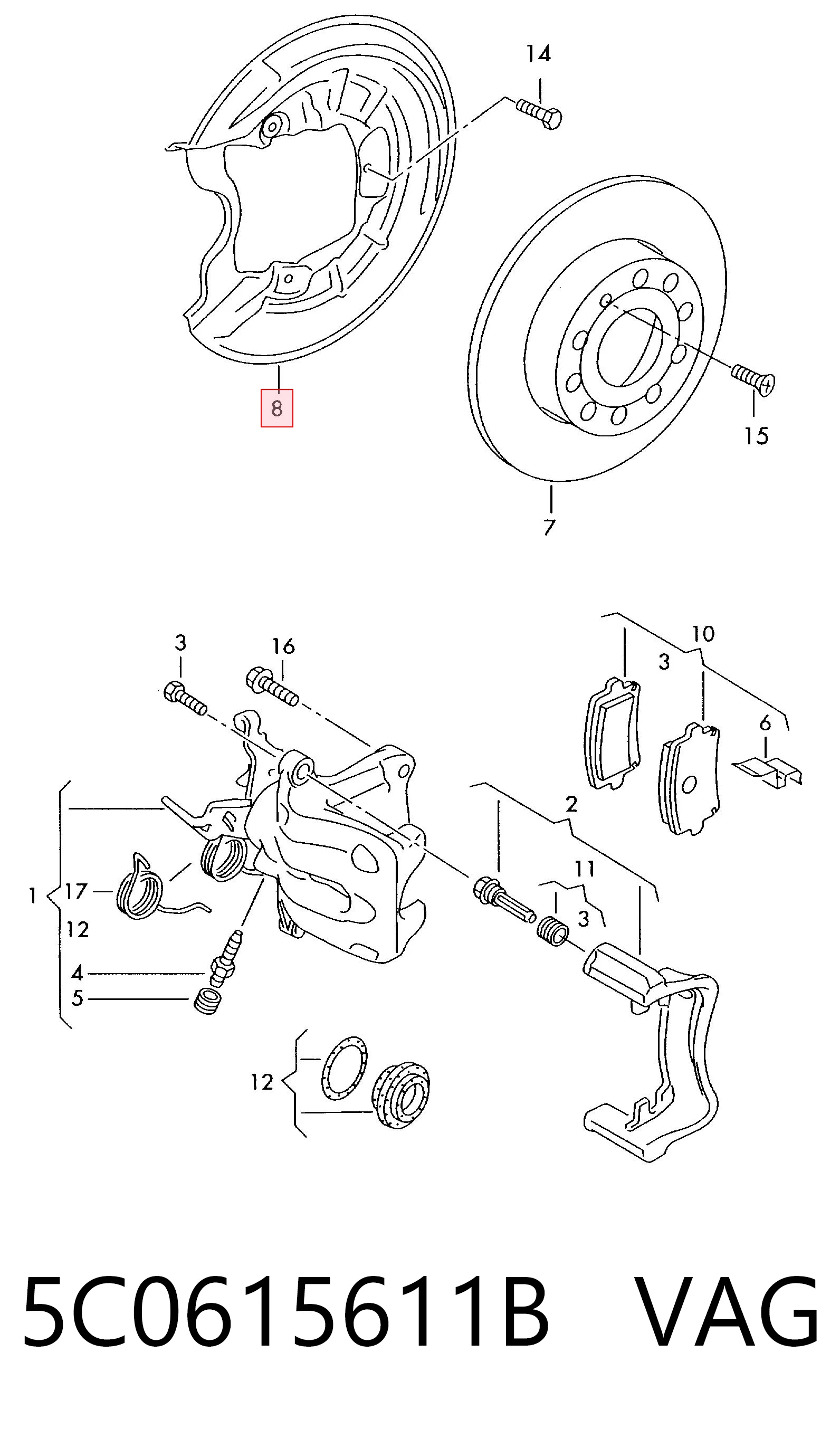 5C0615611B VAG