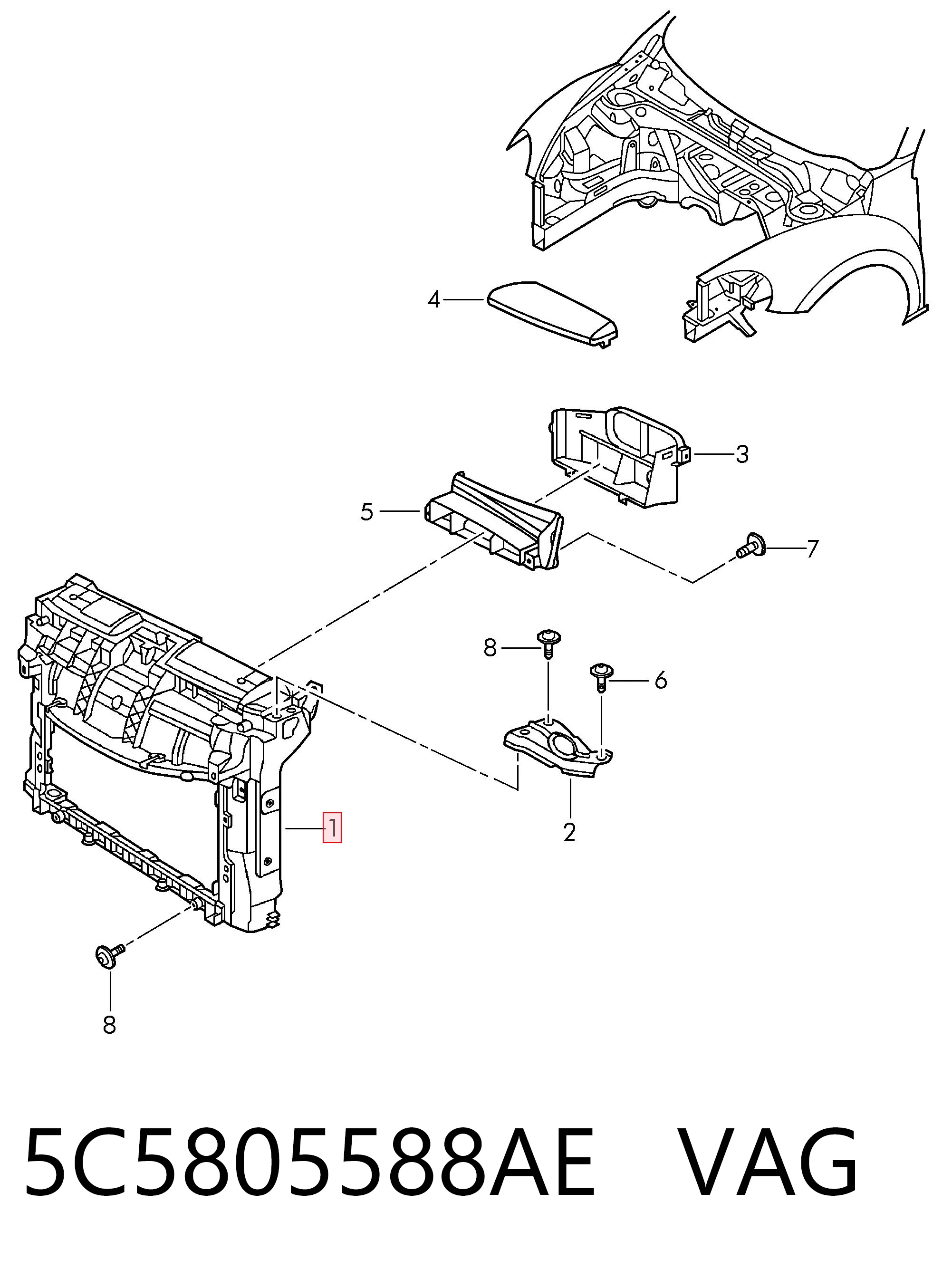 5C5805588AE VAG